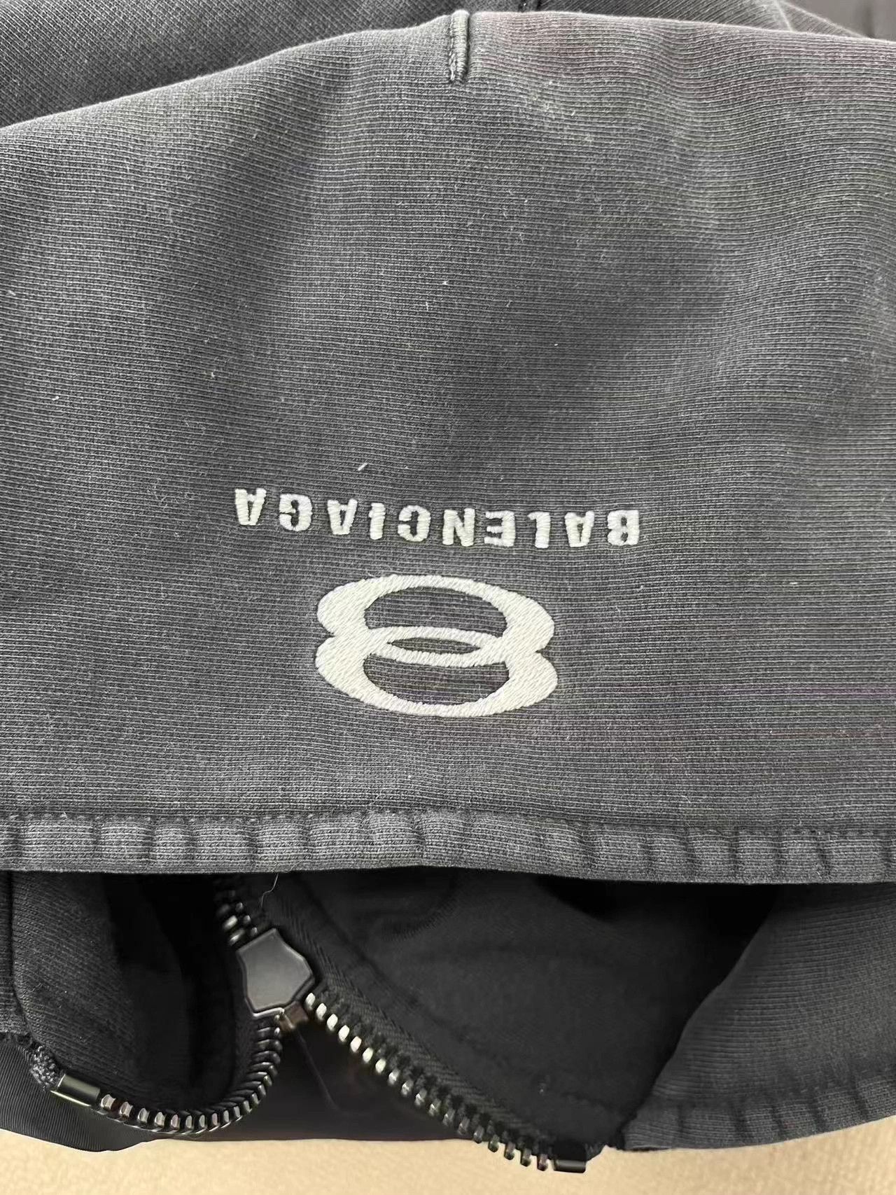 Balenciaga Balenciaga logo hooded zip short jacket W black 36 Size XS / US 0-2 / IT 36-38 - 3 Thumbnail