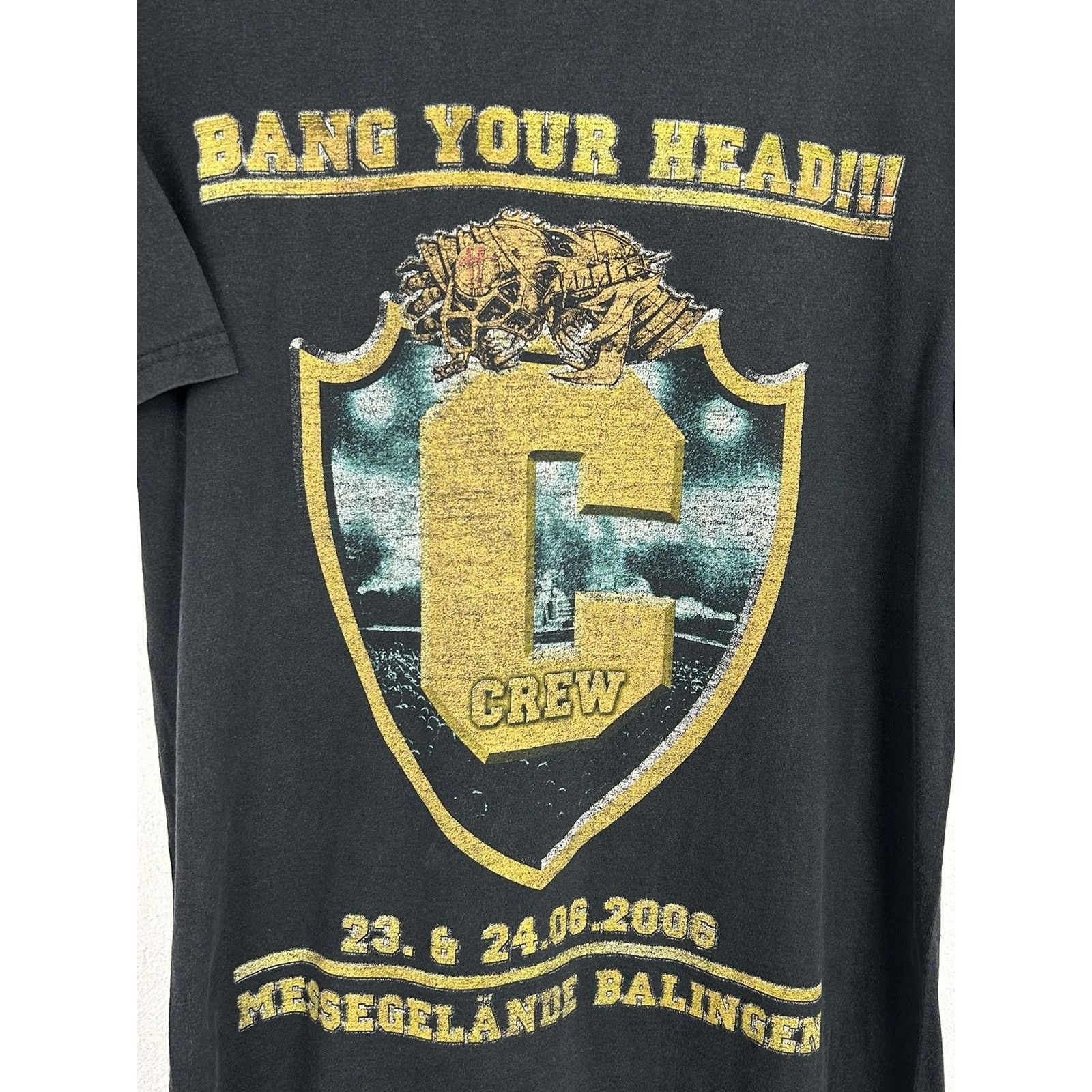Band Tees 00s Vintage Bang Your Head 2006 Festival Crew T-Shirt Size US M / EU 48-50 / 2 - 3 Thumbnail