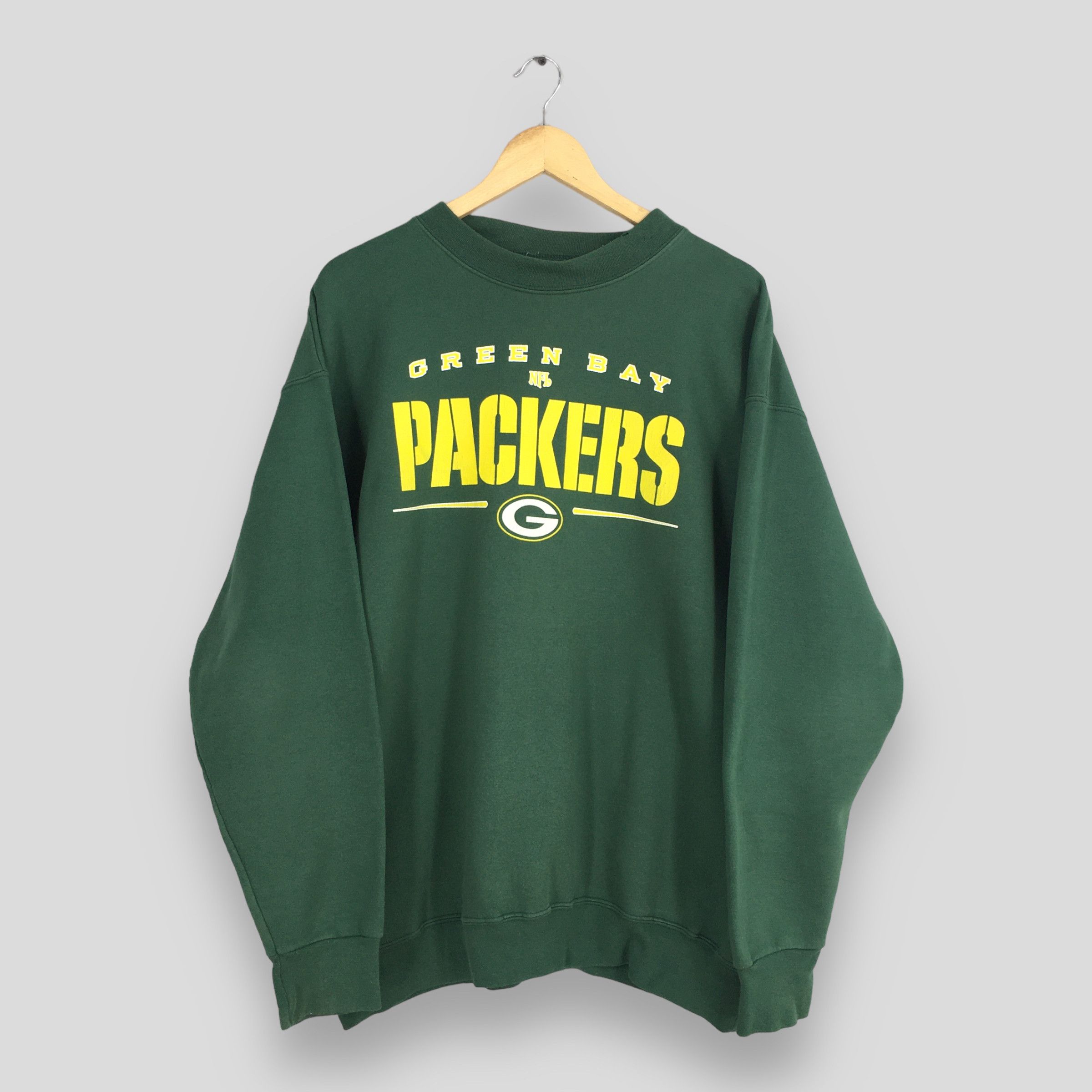 NFL × Vintage Vintage 90s Green Bay Packers Football NFL Sweatshirt XLarge Size US XL / EU 56 / 4 - 1 Thumbnail