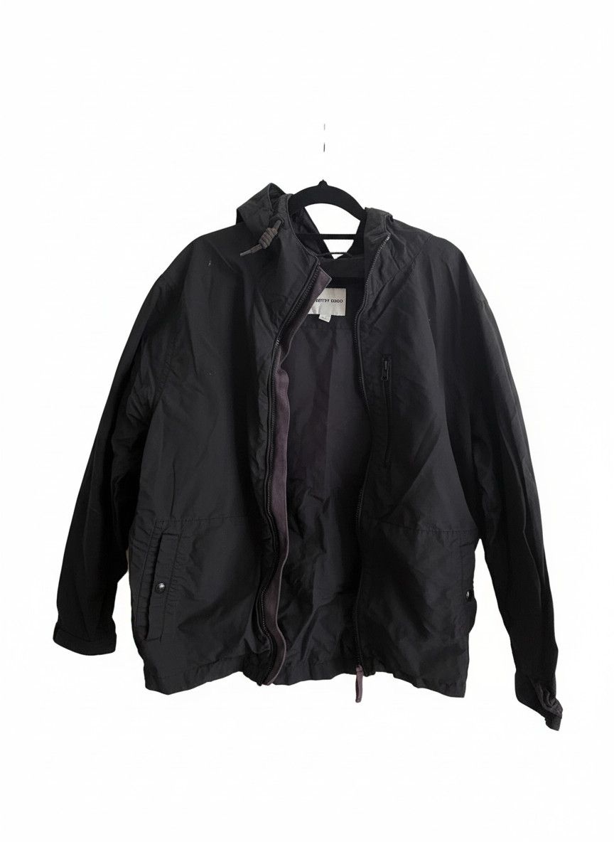 Country Road Country Road Black Hooded Lightweight Windbreaker Jacket Size L Size US L / EU 52-54 / 3 - 1 Thumbnail