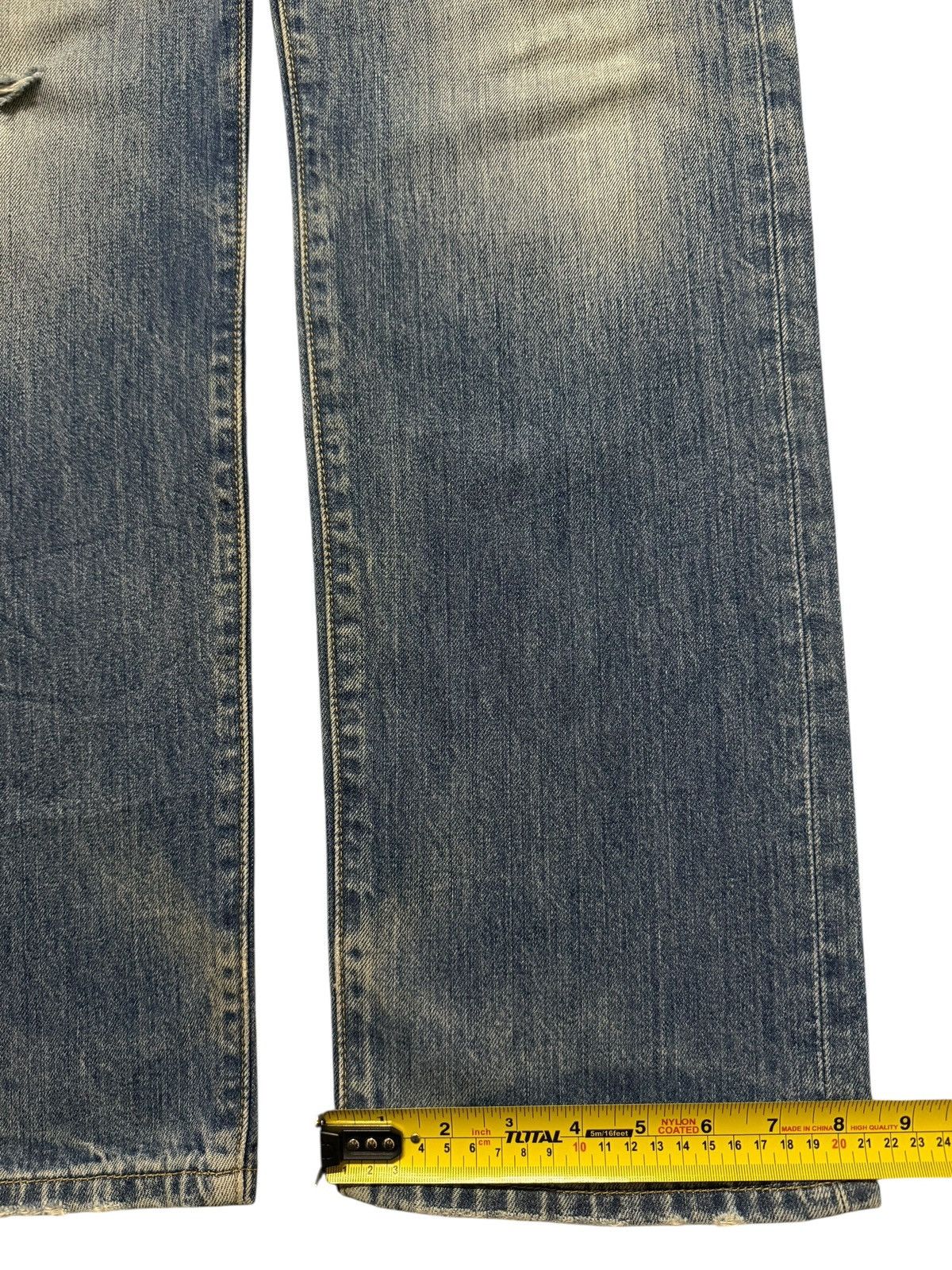 Levi's Vintage 90s Levis 501 Mud Wash Faded Distress Straight Loose Size US 32 / EU 48 - 14 Thumbnail