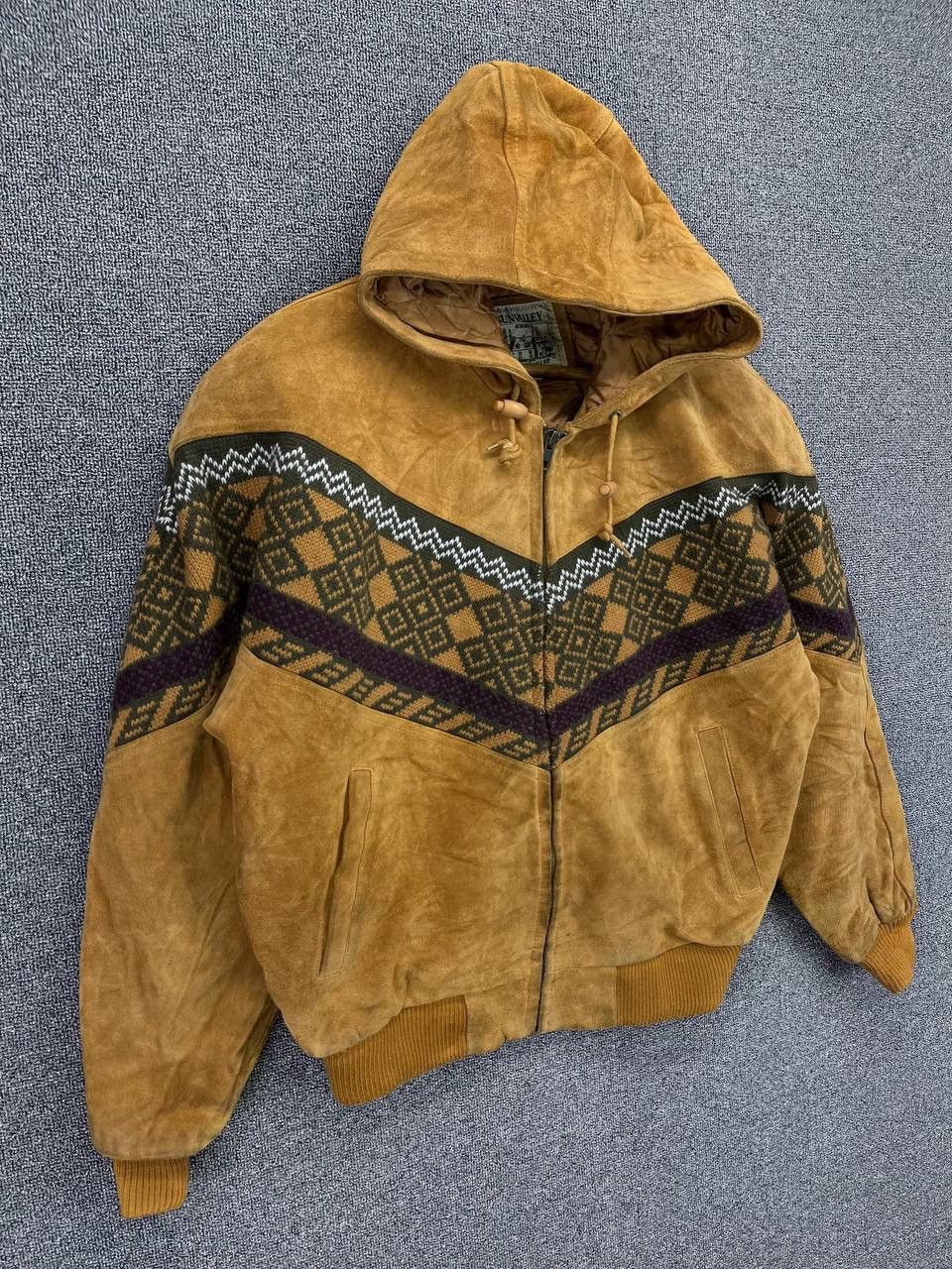 Japanese Brand Vintage Sun Valley Hooded Rare Leather Jacket Size M / US 6-8 / IT 42-44 - 2 Thumbnail