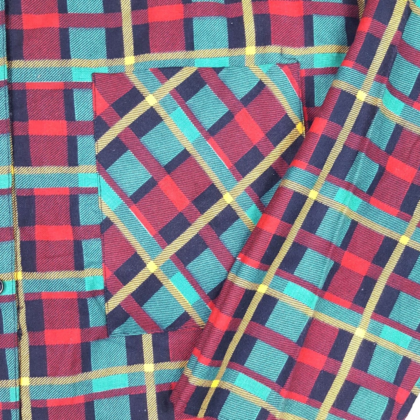 Vintage VINTAGE Plaid Flannel Women's Size Small Button Up 90s Long Sleeve Shirt Top Size S / US 4 / IT 40 - 4 Thumbnail