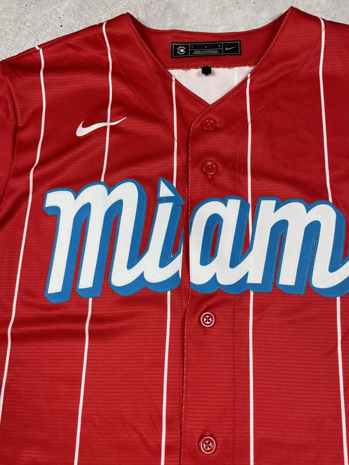 Nike Nike Miami Marlins Sugar Kings Solar Baseball Jersey Men's L Size US L / EU 52-54 / 3 - 4 Thumbnail