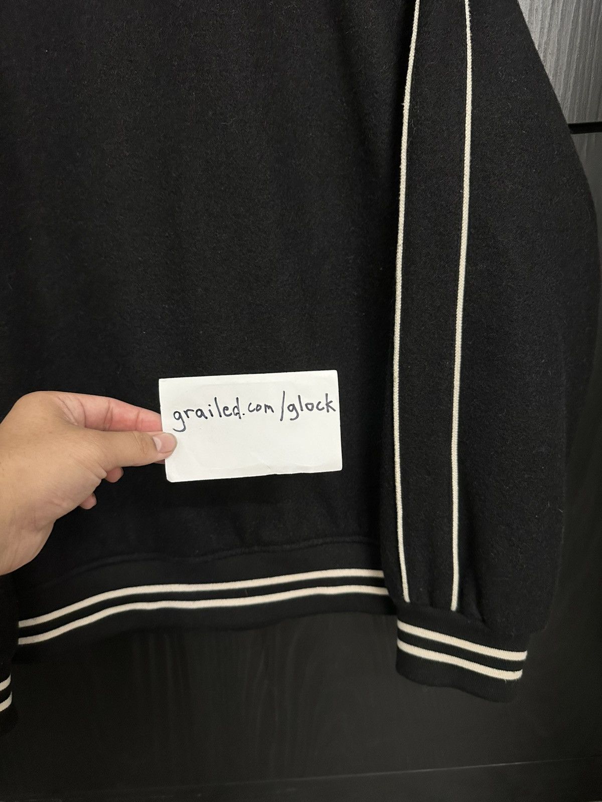 Playboy × Supreme Supreme x Playboy Wool Varsity Jacket Black FW17 Large Size US L / EU 52-54 / 3 - 9 Thumbnail