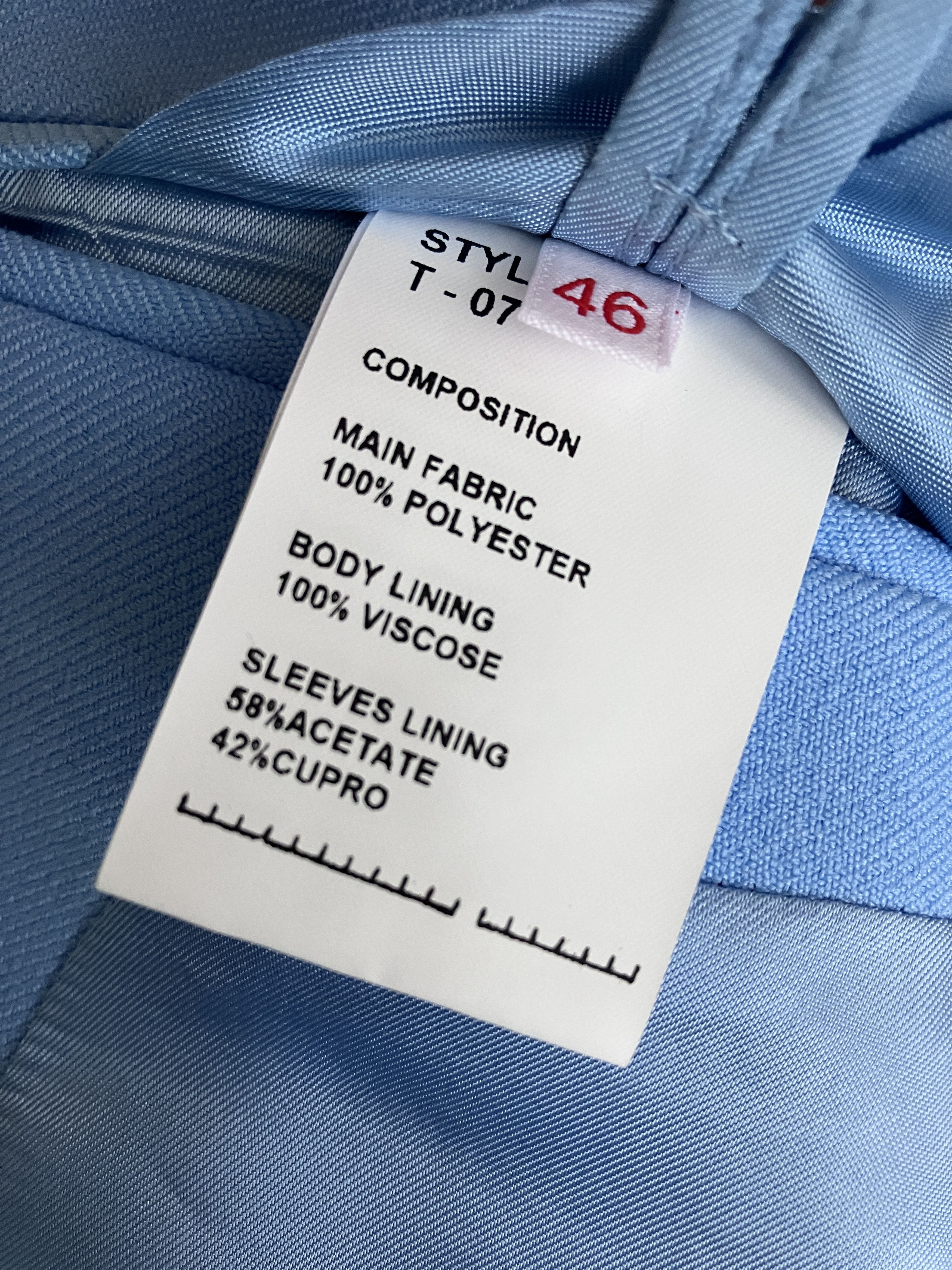 Random Identities Random Identities Blue Buttonless Blazer 46 S Size 46S - 6 Thumbnail