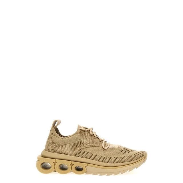 FERRAGAMO Nima Beige Knit Sneakers New & Authentic (Women's
