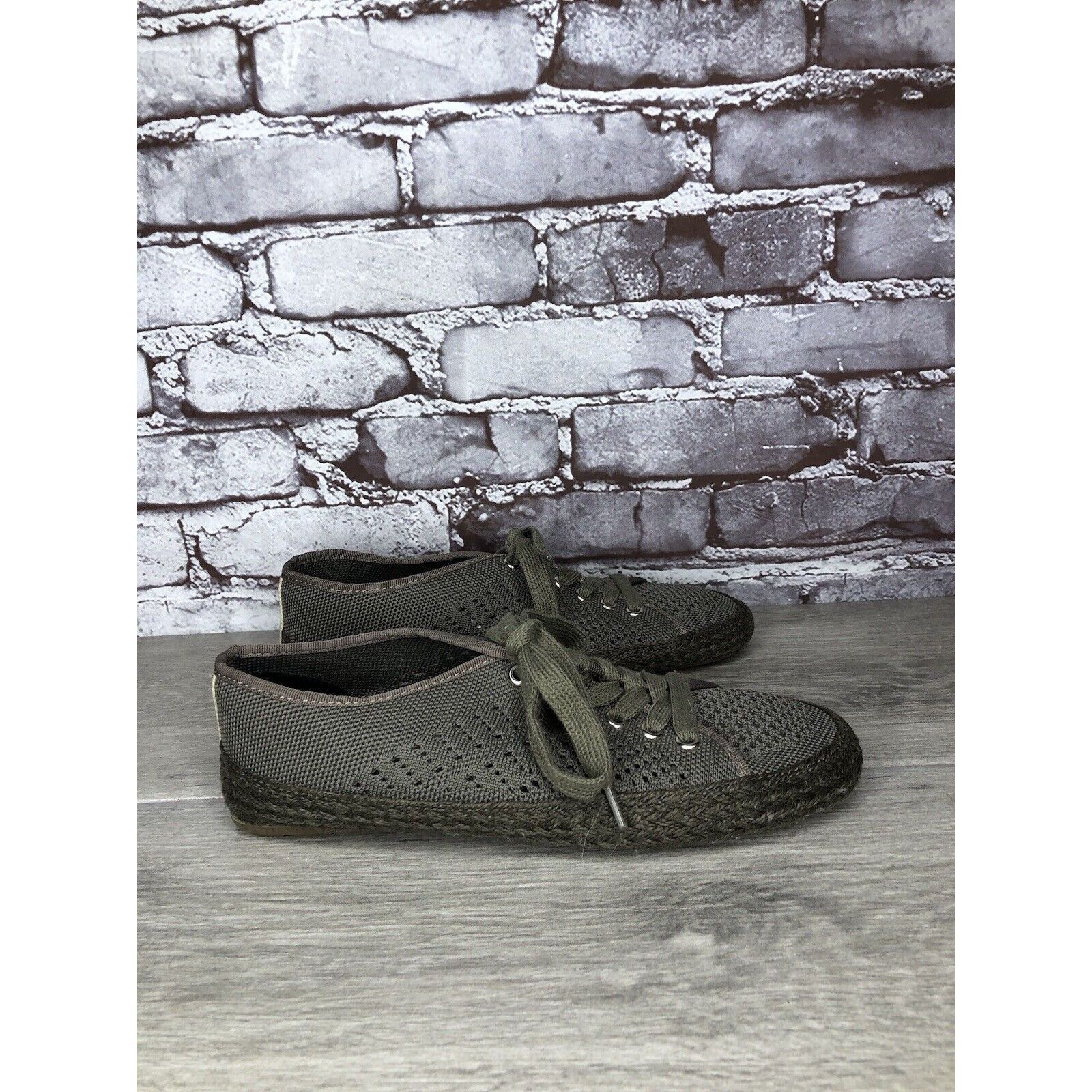 Other Emu Australia Olive Green Knit Espadrilles Casual Lace Up Sh Size US 8 / IT 38 - 21 Thumbnail