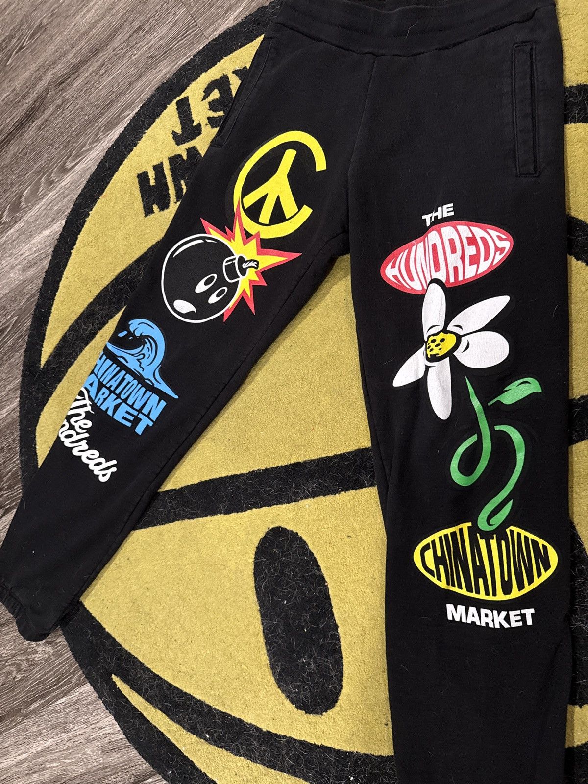 Market Chinatown Market x Bobby Hundreds Sweatpants (Medium) Size US 32 / EU 48 - 2 Thumbnail