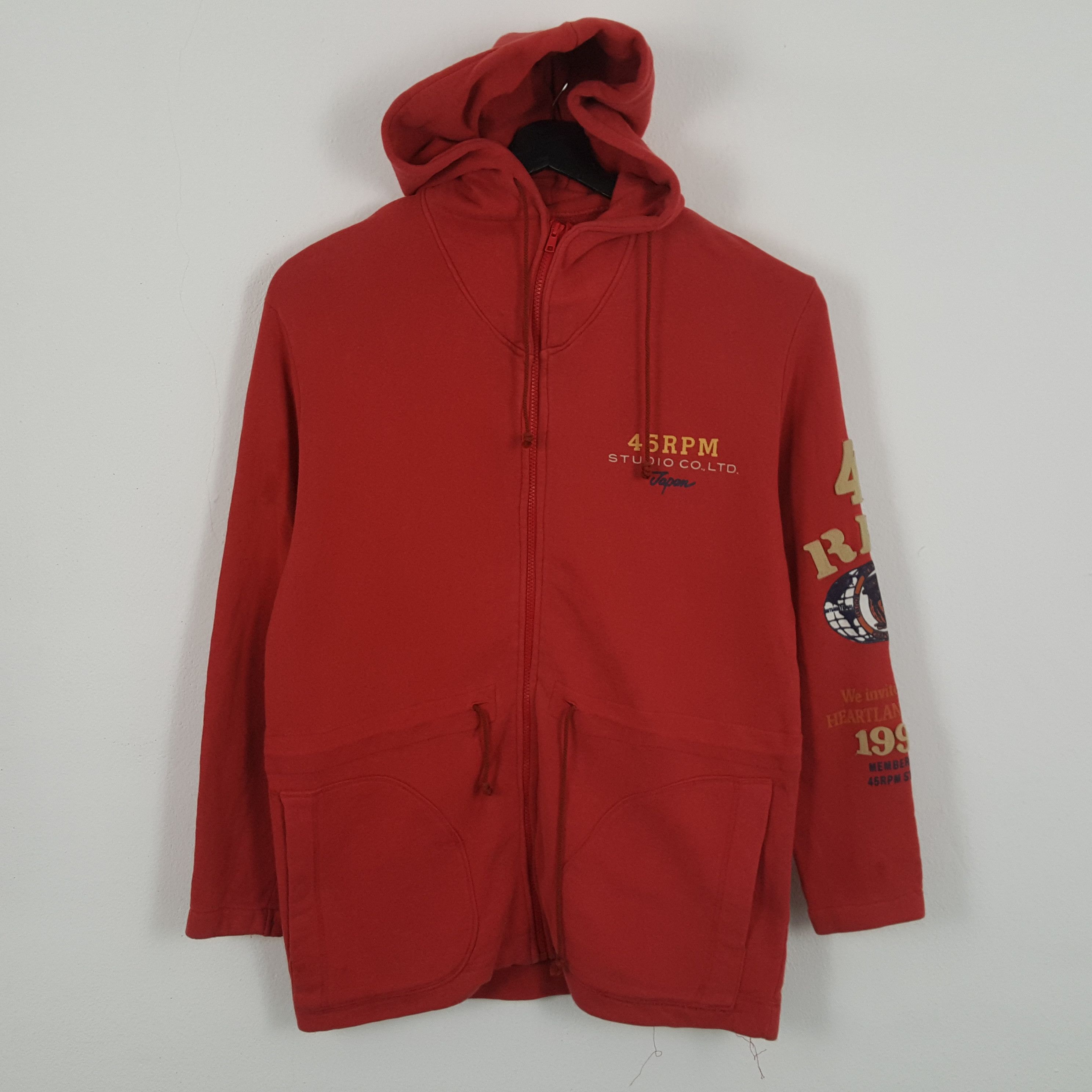 45rpm × Japanese Brand × Vintage 45RPM Japanese Brand Rare Design Zipper Hoodies Size US M / EU 48-50 / 2 - 1 Thumbnail