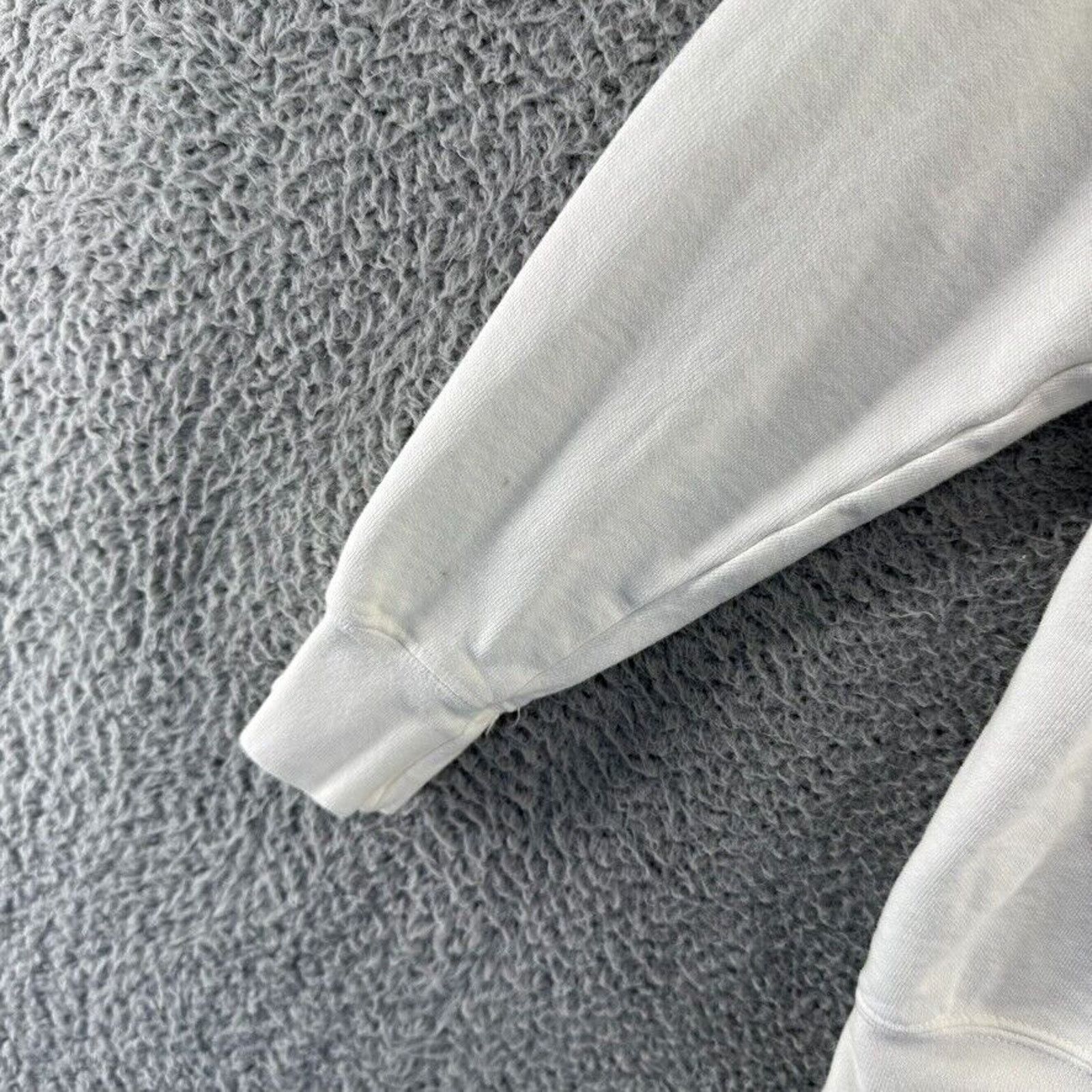 Comfort Colors Detroit Sweatshirt Womens Medium White Blue Graphic Crewneck Size M / US 6-8 / IT 42-44 - 4 Thumbnail