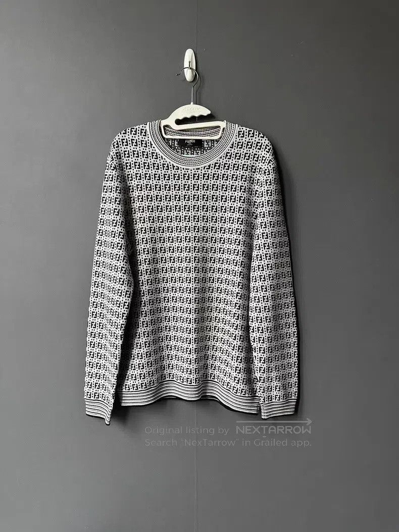 Fendi Fendi All-over printed knit sweater Size US M / EU 48-50 / 2 - 1 Thumbnail