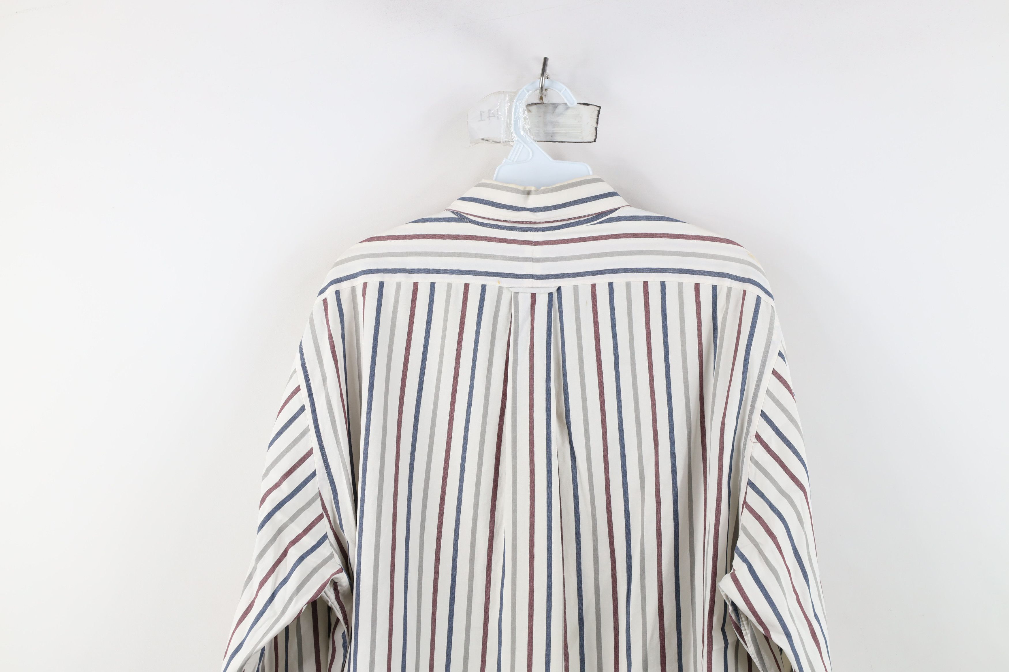 Vintage Vintage 90s Streetwear 2 Ply Pinpoint Button Down Shirt Size US M / EU 48-50 / 2 - 12 Thumbnail