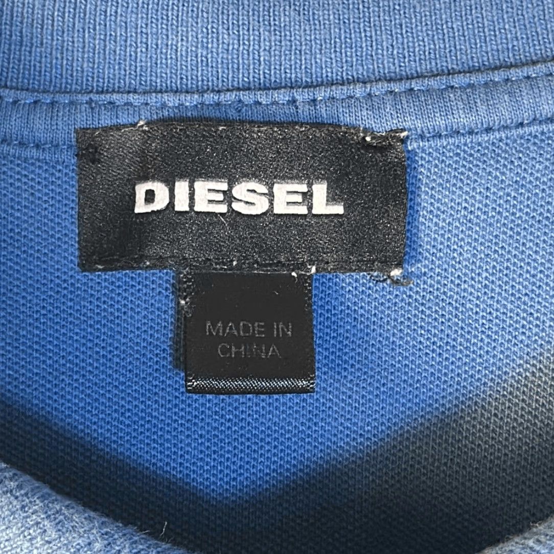 Diesel VINTAGE Diesel Polo Golf Shirt L Blue Men's Large Size US L / EU 52-54 / 3 - 5 Thumbnail