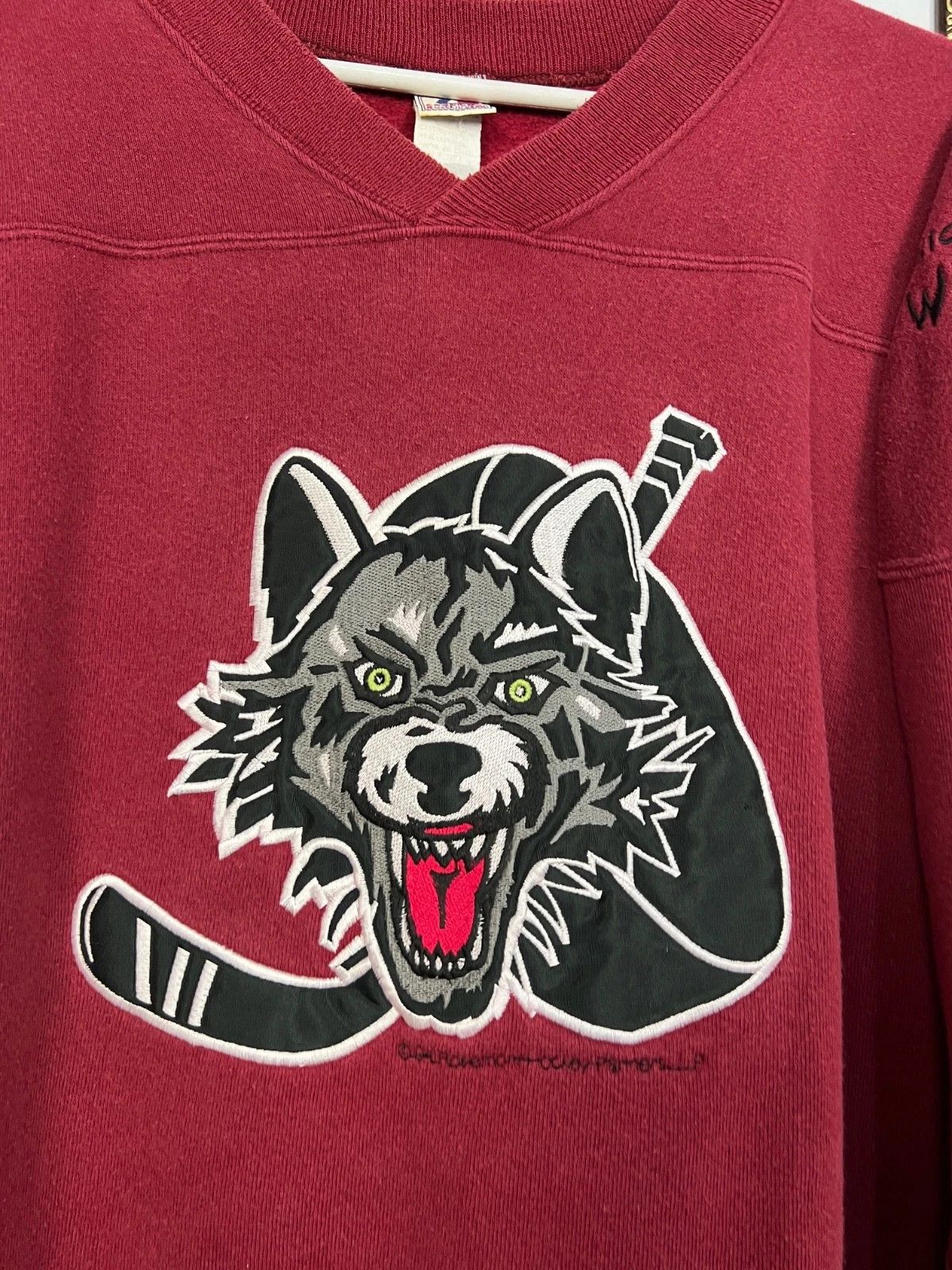 Vintage Vintage 90's Chicago Wolves IHL Sweatshirt Hockey Crewneck Size US XL / EU 56 / 4 - 3 Thumbnail
