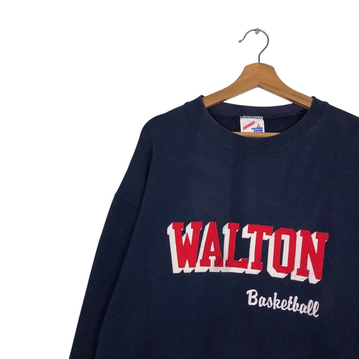 Japanese Brand × Vintage 📌Vintage Sweatshirt Crewneck Walton Basketball Big Logo Usa Size US L / EU 52-54 / 3 - 8 Thumbnail