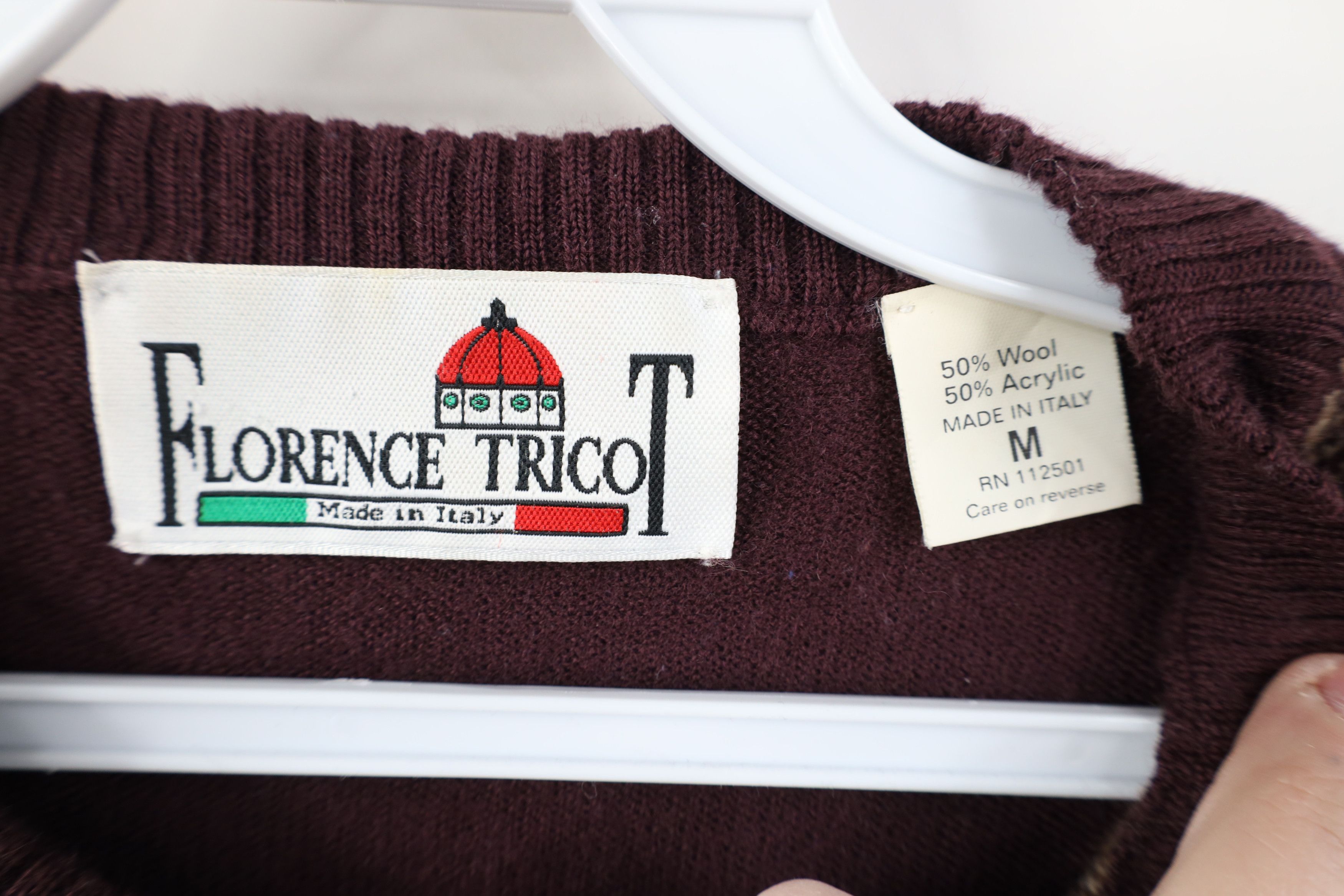 Vintage Vintage 90s Streetwear Diamond Wool Blend Knit Sweater Size M / US 6-8 / IT 42-44 - 5 Thumbnail