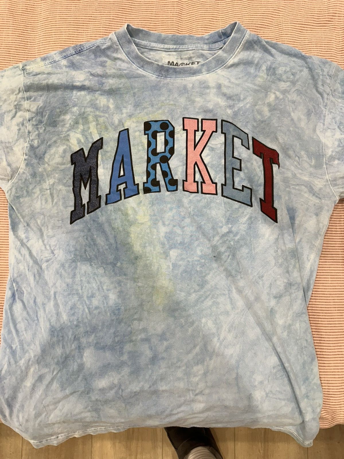 Market × Vintage Light Blue Market T-Shirt Size US L / EU 52-54 / 3 - 1 Thumbnail