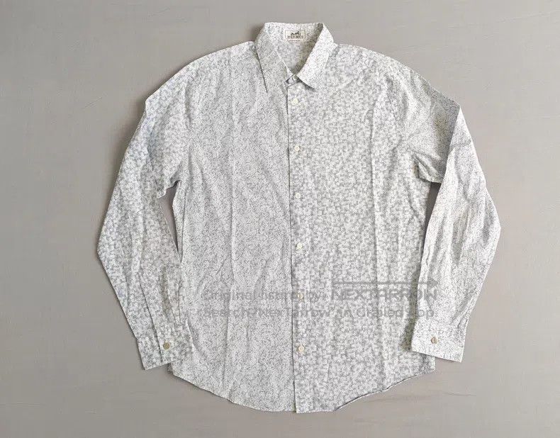 Hermes Hermes size 40 Men's shirt, 100% cotton shirt Size US XS / EU 42 / 0 - 1 Thumbnail