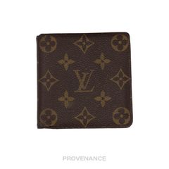 AUTHENTIC VINTAGE 1970S 1980S LOUIS VUITTON MADE IN FRANCE MENS SLIM  LEATHER MONOGRAM WALLET #4908