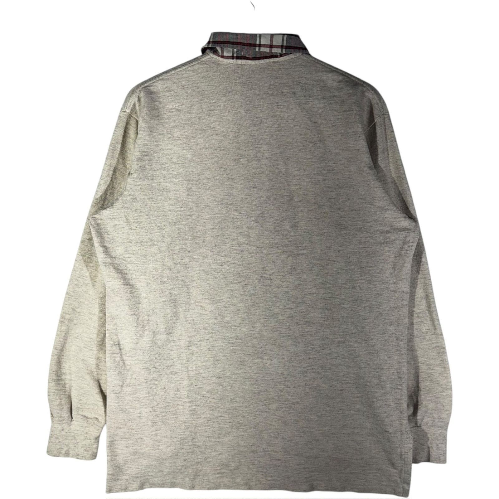 Polo Ralph Lauren Vintage Polo Ralph Lauren Plaid Collar Long Sleeve Polo Size US L / EU 52-54 / 3 - 5 Thumbnail