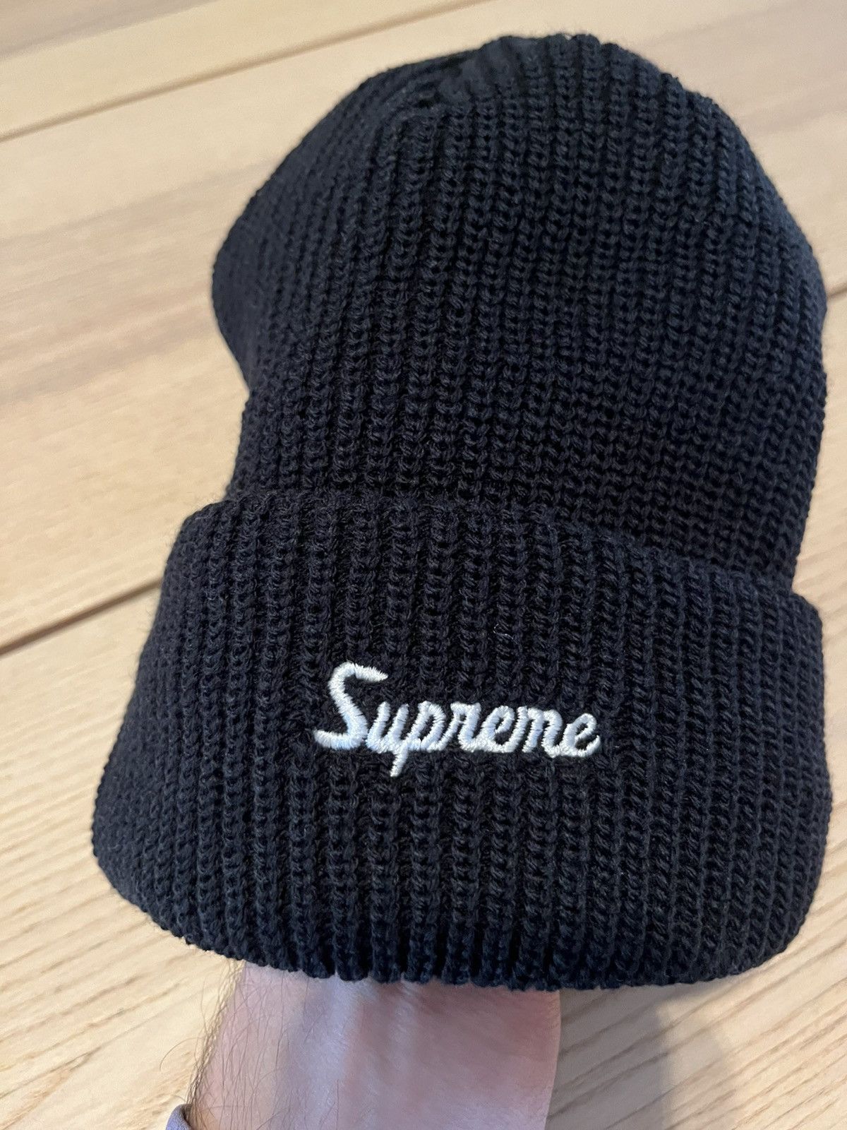 Supreme Supreme Black Loose Gauge Beanies (fw24) | Grailed