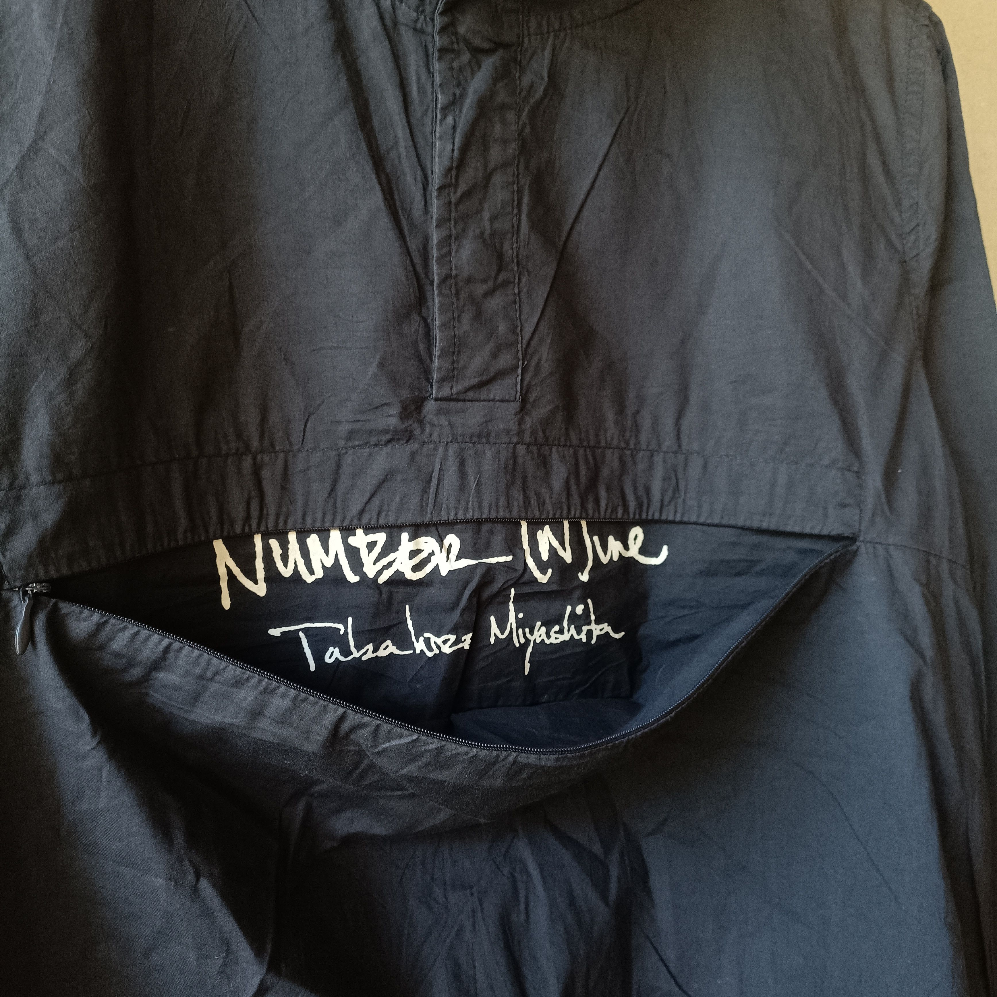 Number (N)ine Number (N)ine Anorak jacket hooded half button Navy Jacket Size US S / EU 44-46 / 1 - 5 Thumbnail