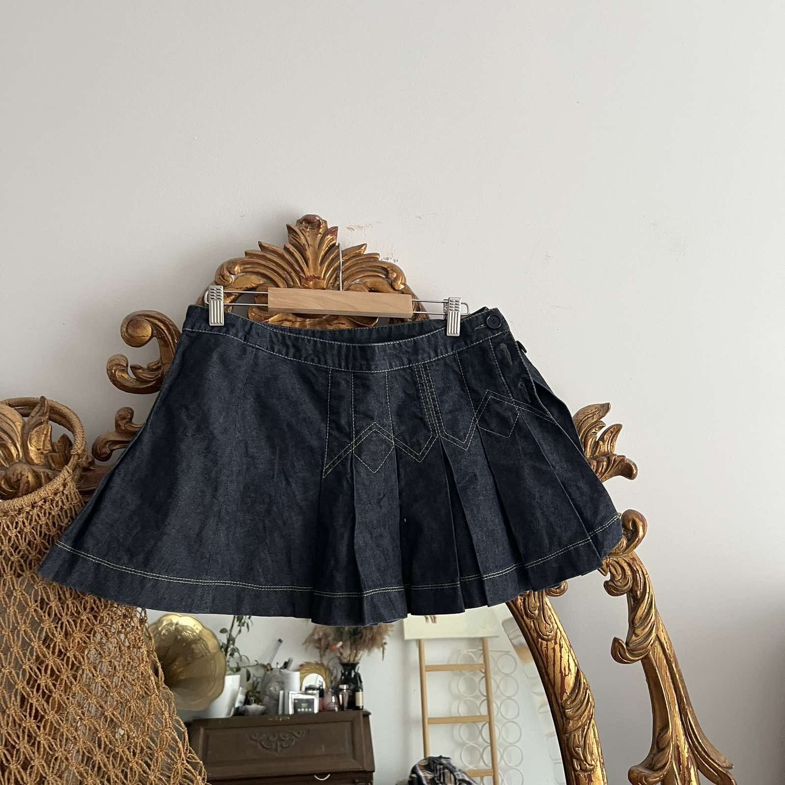 Miss Sixty VINTAGE MISS SIXTY 2000s MINI DENIM SKIRT Size 34" / US 12 / IT 48 - 2 Thumbnail