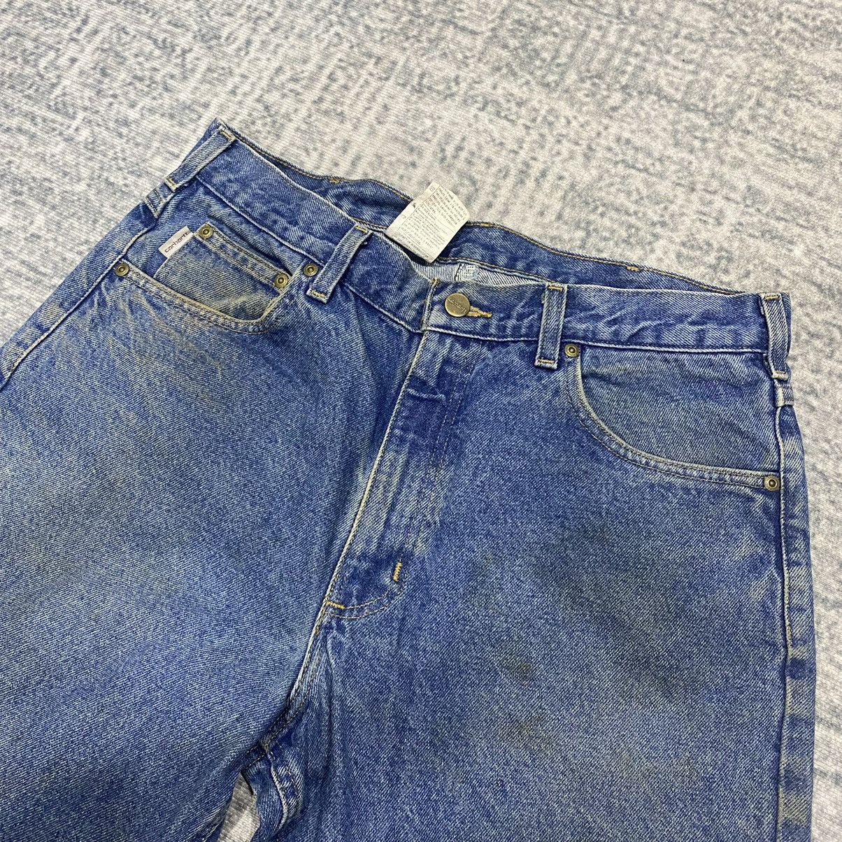 Carhartt × Vintage Sick☠️ Carhartt Workwear Denim Jeans 90s Size US 35 - 7 Thumbnail