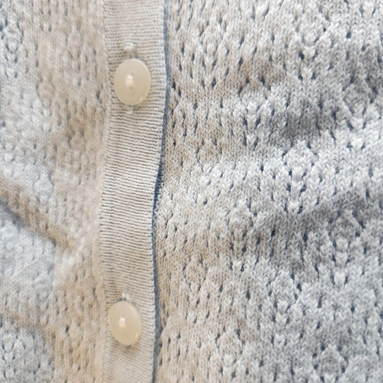 Designer New Talbots Pima Cotton Cardigan Light Blue Size XL Size XL / US 12-14 / IT 48-50 - 6 Thumbnail