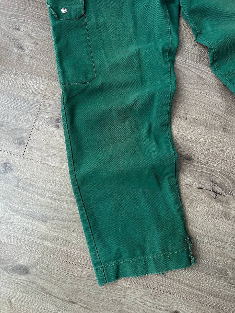 Japanese Brand × Vintage Vintage Japanese Workwear Green Faded Distressed Pants Size US 32 / EU 48 - 7 Thumbnail