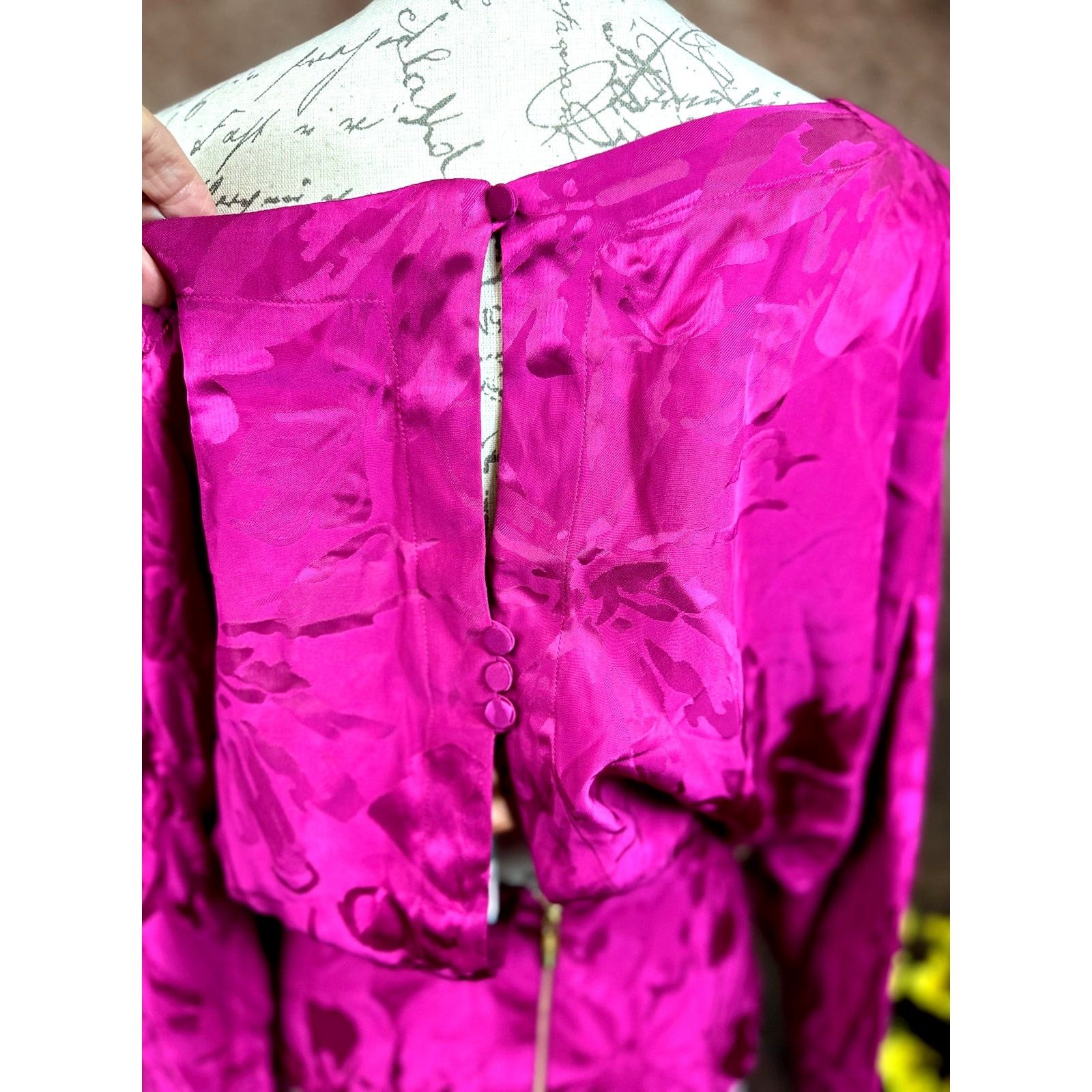 Other Silvia Tcherassi Sirmione Blouse Mulberry Floral XS Size XS / US 0-2 / IT 36-38 - 15 Thumbnail