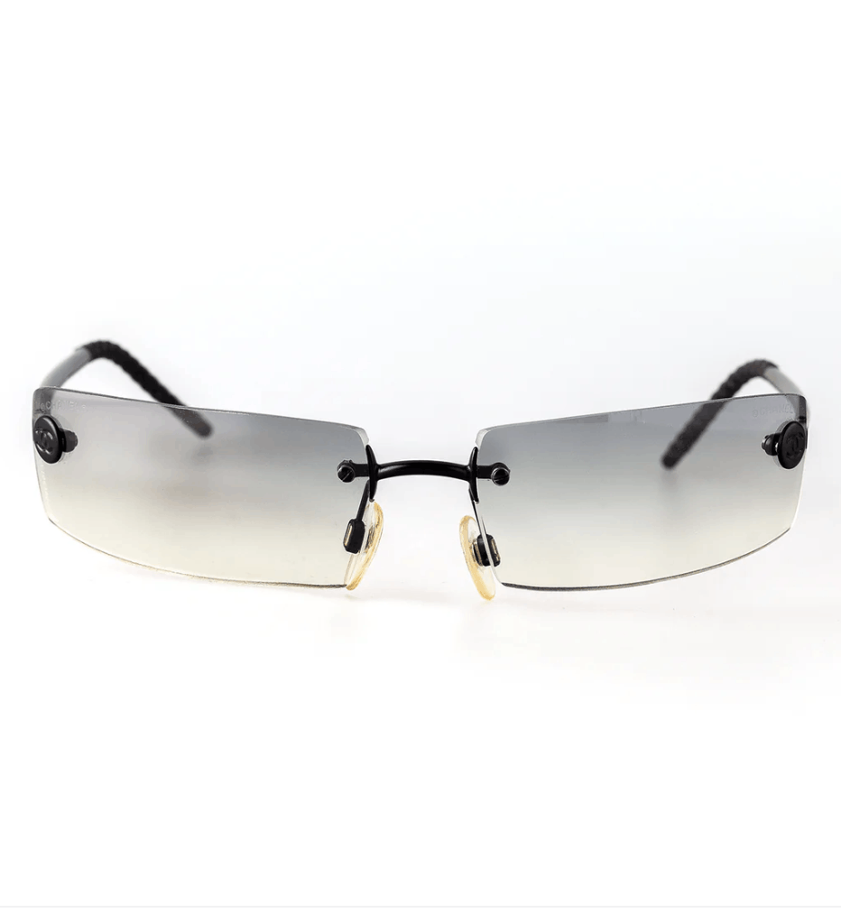 Chanel Chanel Sunglasses 4047 CC Rhinestone 4017 Rimless Vintage Size ONE SIZE - 3 Thumbnail
