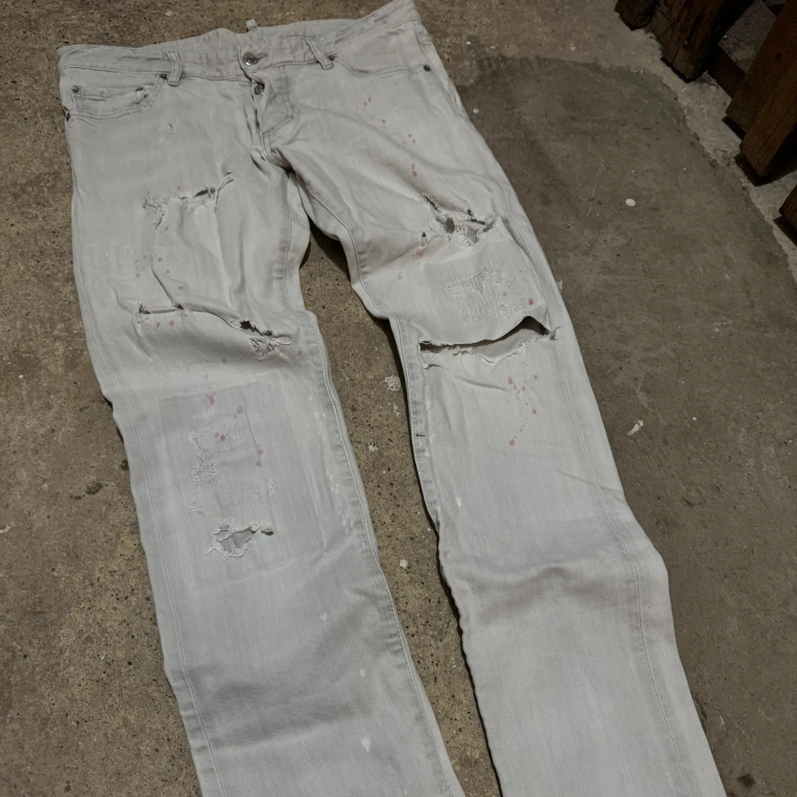 Dsquared2 Dsquared2 distressed paint splatter jeans Size US 32 / EU 48 - 4 Thumbnail