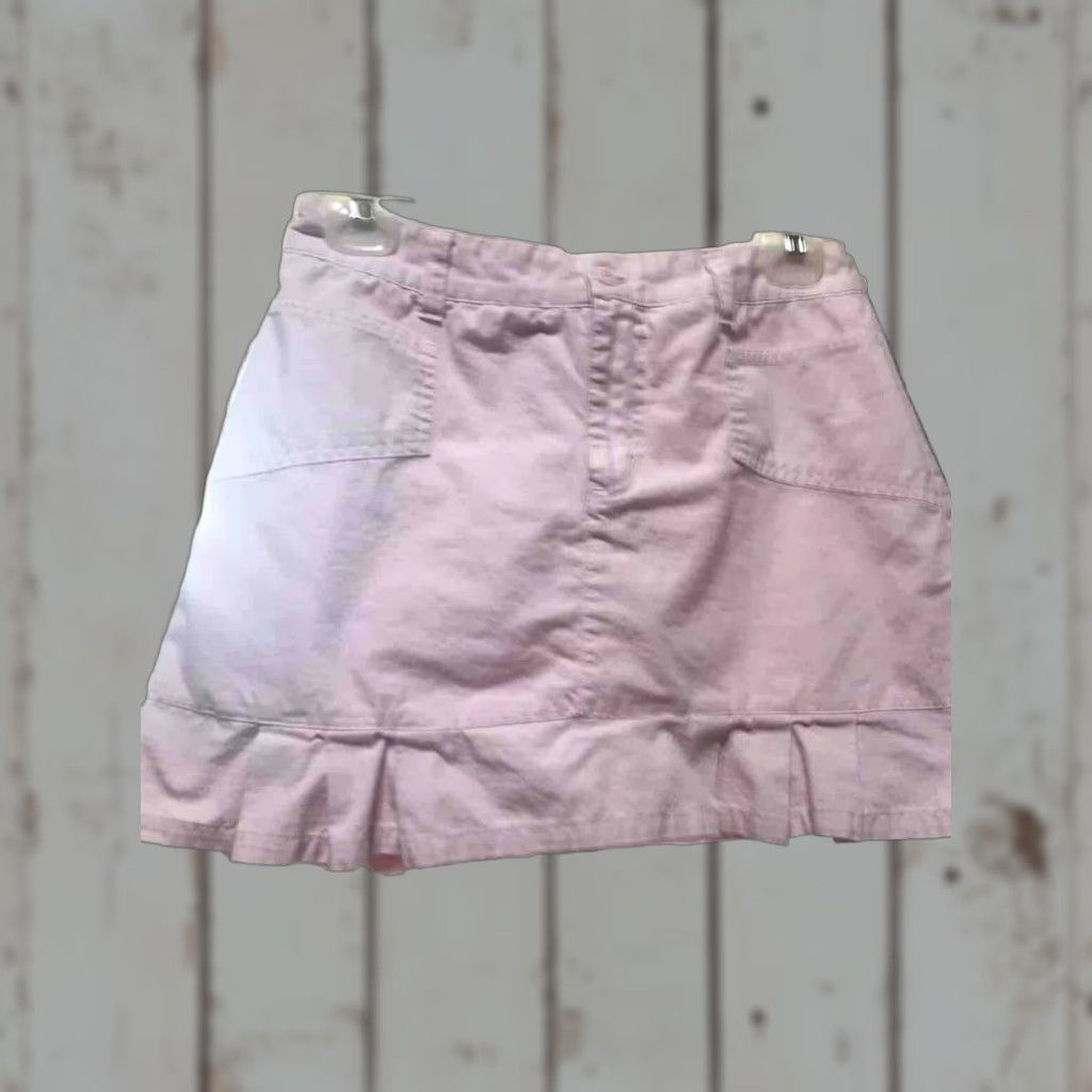 Vintage Cato Skort Women Size 10 Pink Cotton Ruffled Size 32" / US 10 / IT 46 - 1 Thumbnail