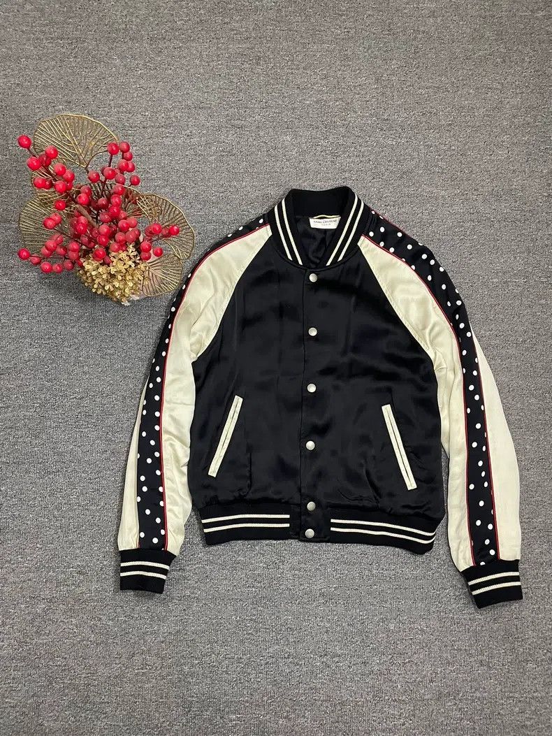 Saint Laurent Paris Saint Laurent Paris Black and White Patchwork Polka Dot Si Size XS / US 0-2 / IT 36-38 - 6 Thumbnail