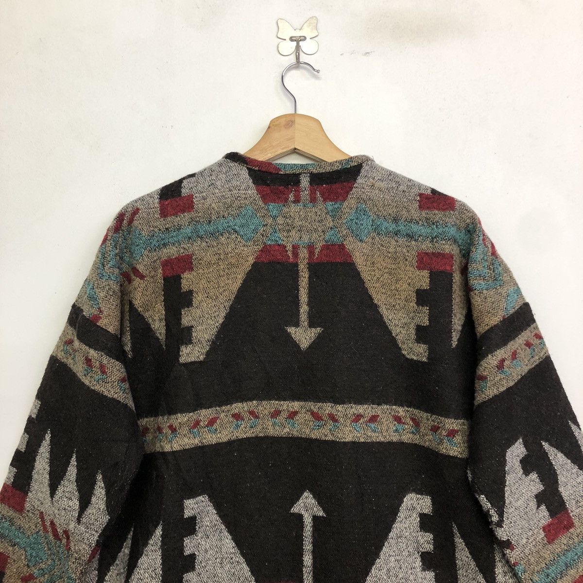 Japanese Brand × Smartwool Sureve Navajo Rug Blanket Wool Wrap Coat Jacket Size US L / EU 52-54 / 3 - 7 Thumbnail