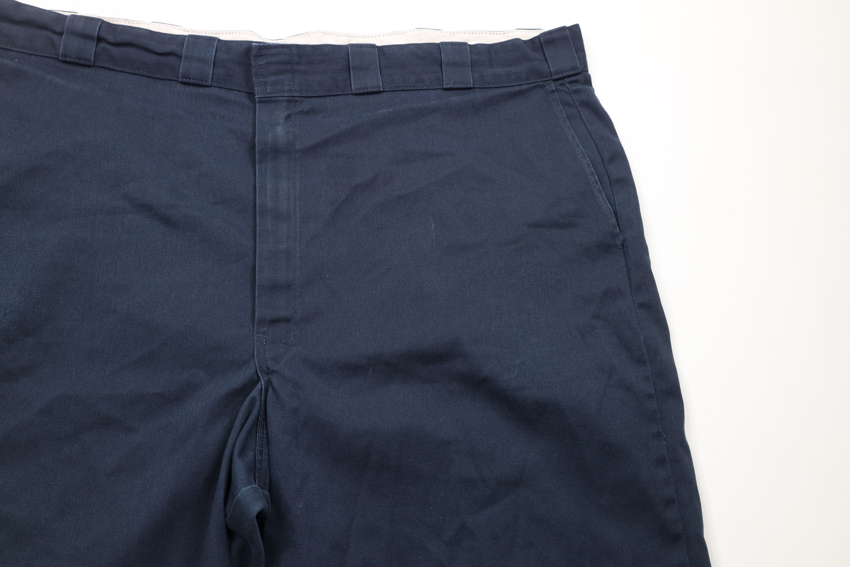 Dickies × Vintage Vintage Dickies Spell Out Workwear Mechanic Shorts Navy Blue Size US 44 / EU 60 - 6 Thumbnail