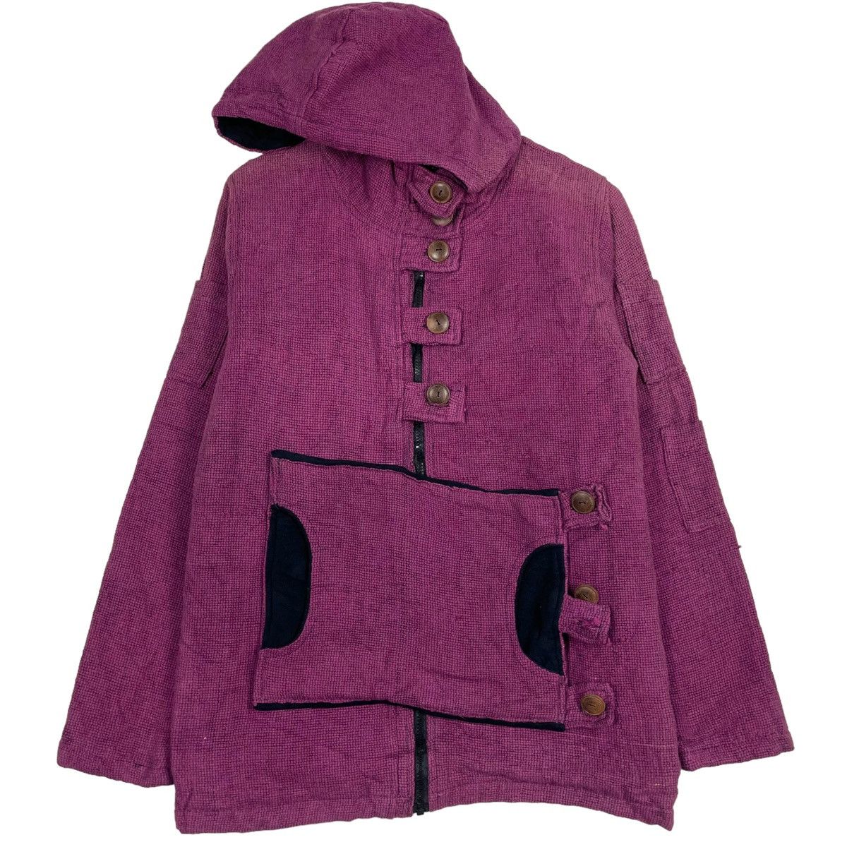 Beauty Beast × Japanese Brand 💥MALAIKA BONDAGE PARACHUTE HOODIE ZIPPER JACKET Size US M / EU 48-50 / 2 - 1 Thumbnail