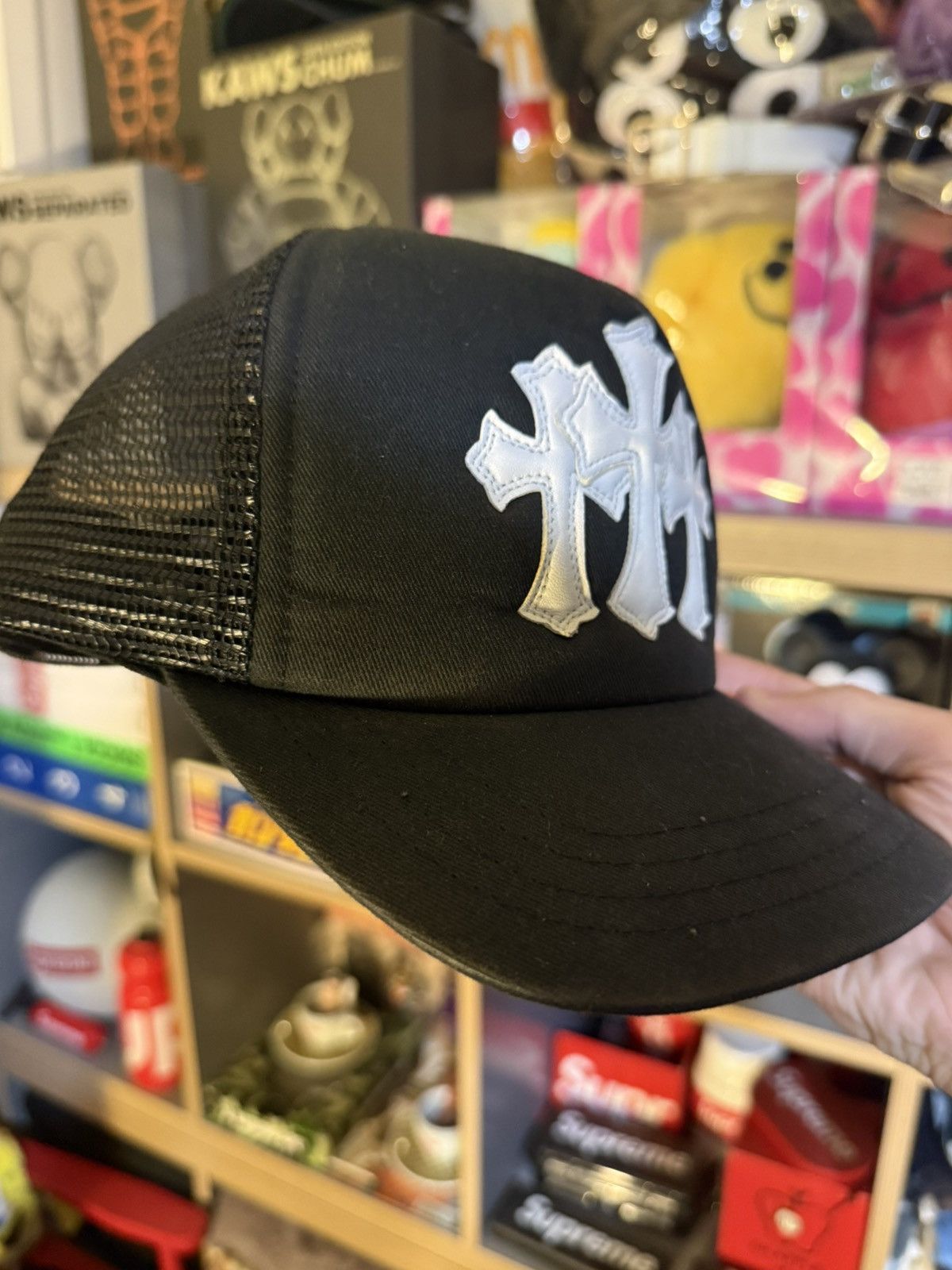 Chrome Hearts Chrome Hearts Black/White Cemetery Patch Trucker Hat Size ONE SIZE - 2 Thumbnail