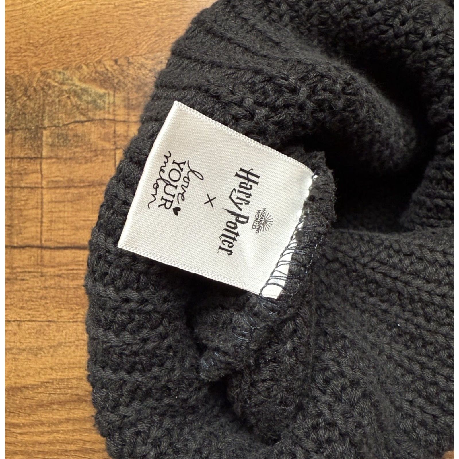 Vintage Harry Potter x Love Your Melon Hufflepuff Black Knit Beanie Size ONE SIZE - 4 Thumbnail