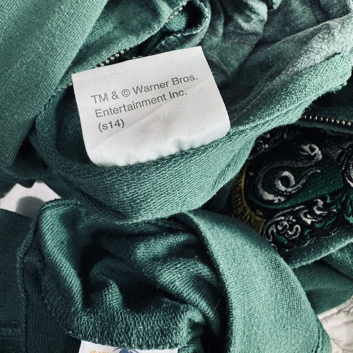 Warner Bros Harry Porter Slytherin Zip Up Hoodie Size US M / EU 48-50 / 2 - 8 Thumbnail