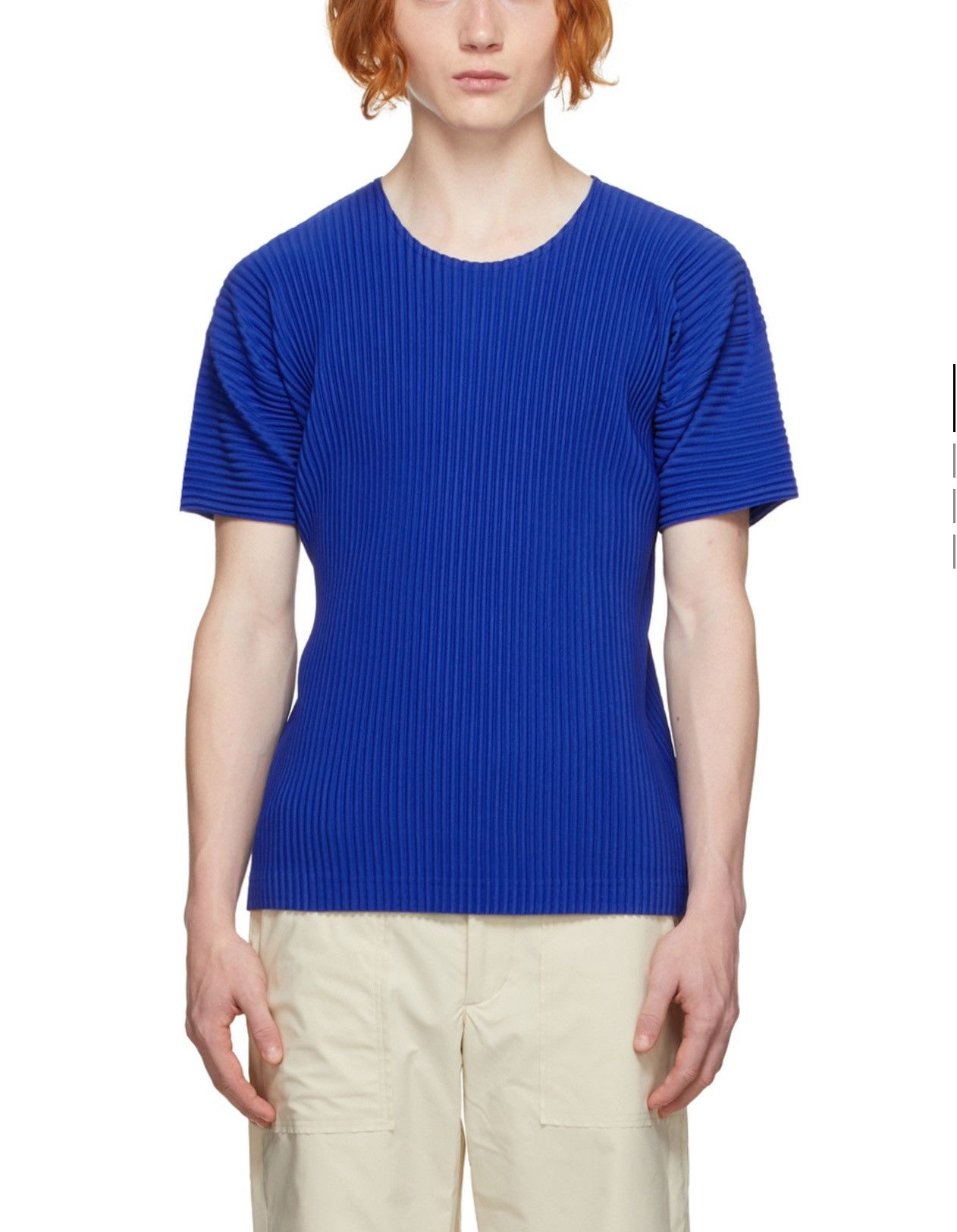 Issey Miyake Issey Miyake Homme Plisse white crew neck t-shirt Size L / US 10 / IT 46 - 6 Thumbnail