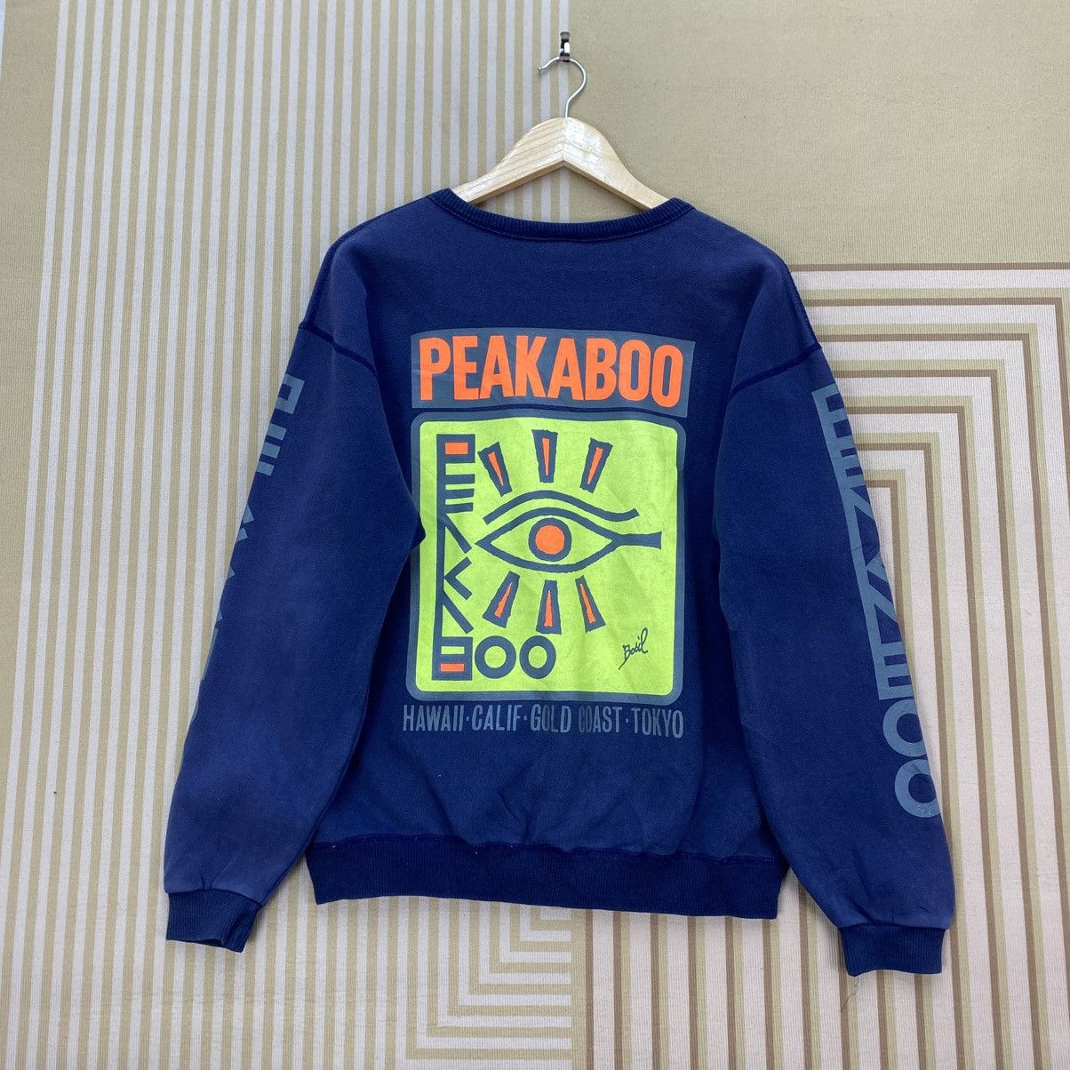 Japanese Brand 🫶 vintage 90s Peakaboo Basil crewneck sweatshirt large g Size US M / EU 48-50 / 2 - 1 Thumbnail