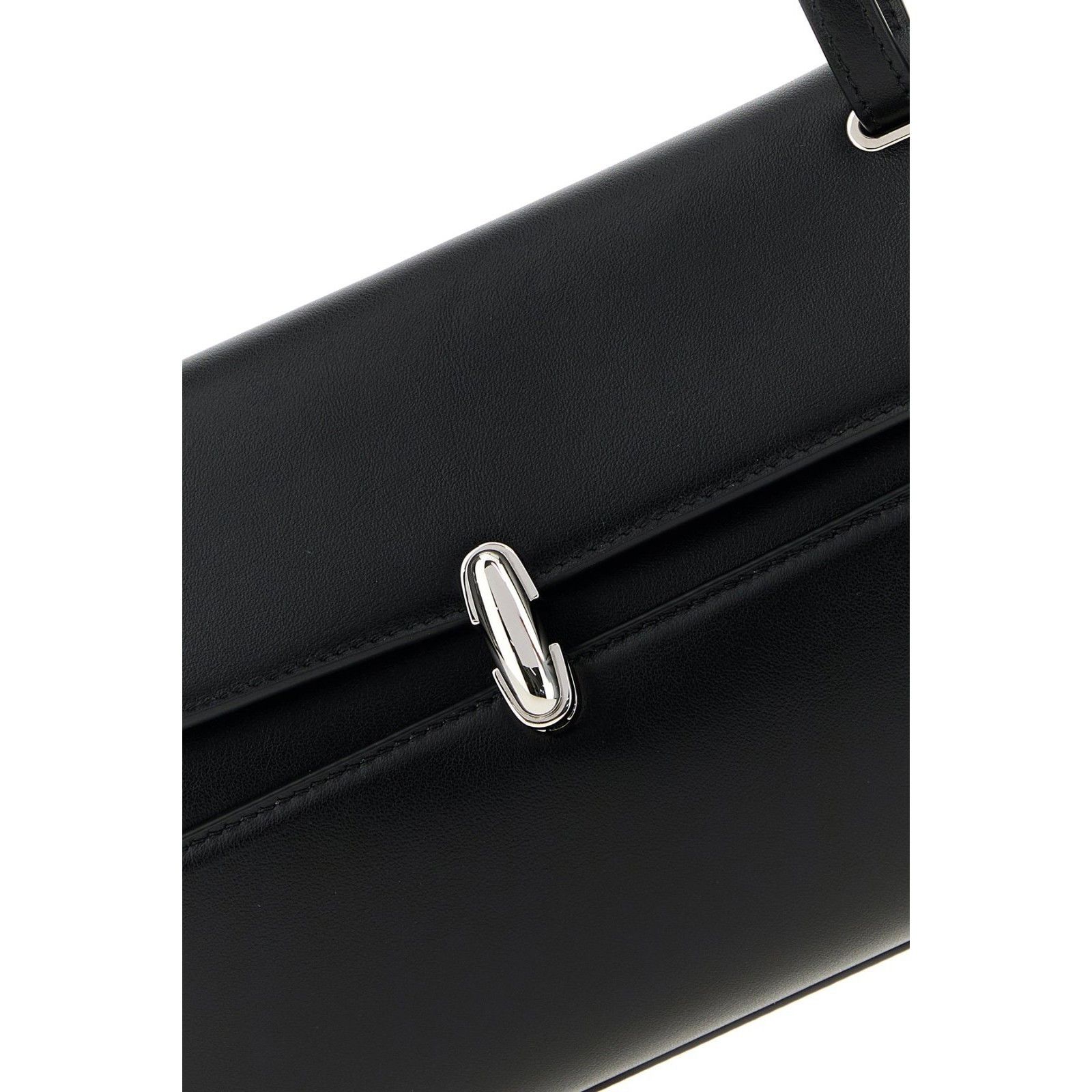 Savette SAVETTE Black Leather Trapeze Shoulder Bag New & Authentic Size ONE SIZE - 4 Thumbnail