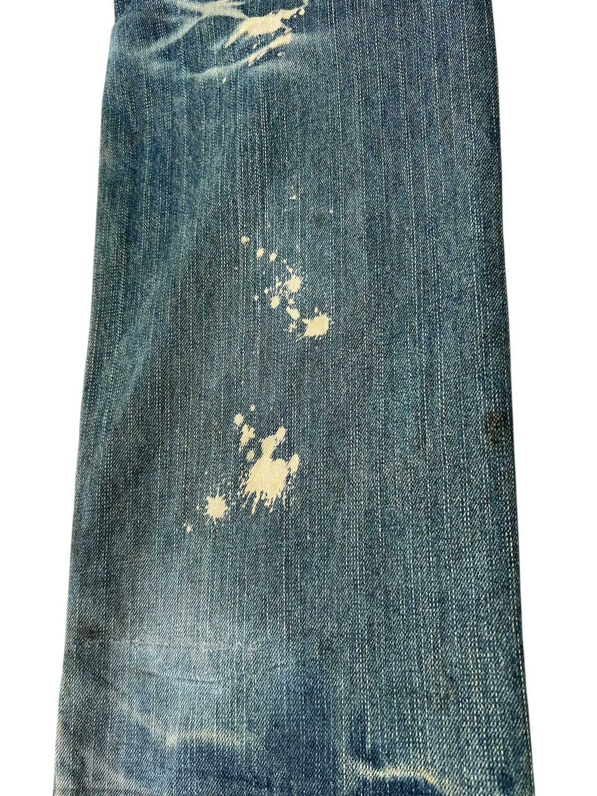 Vintage Double Waist Dirty Mud Denim Distressed Jeans Size US 31 - 19 Thumbnail