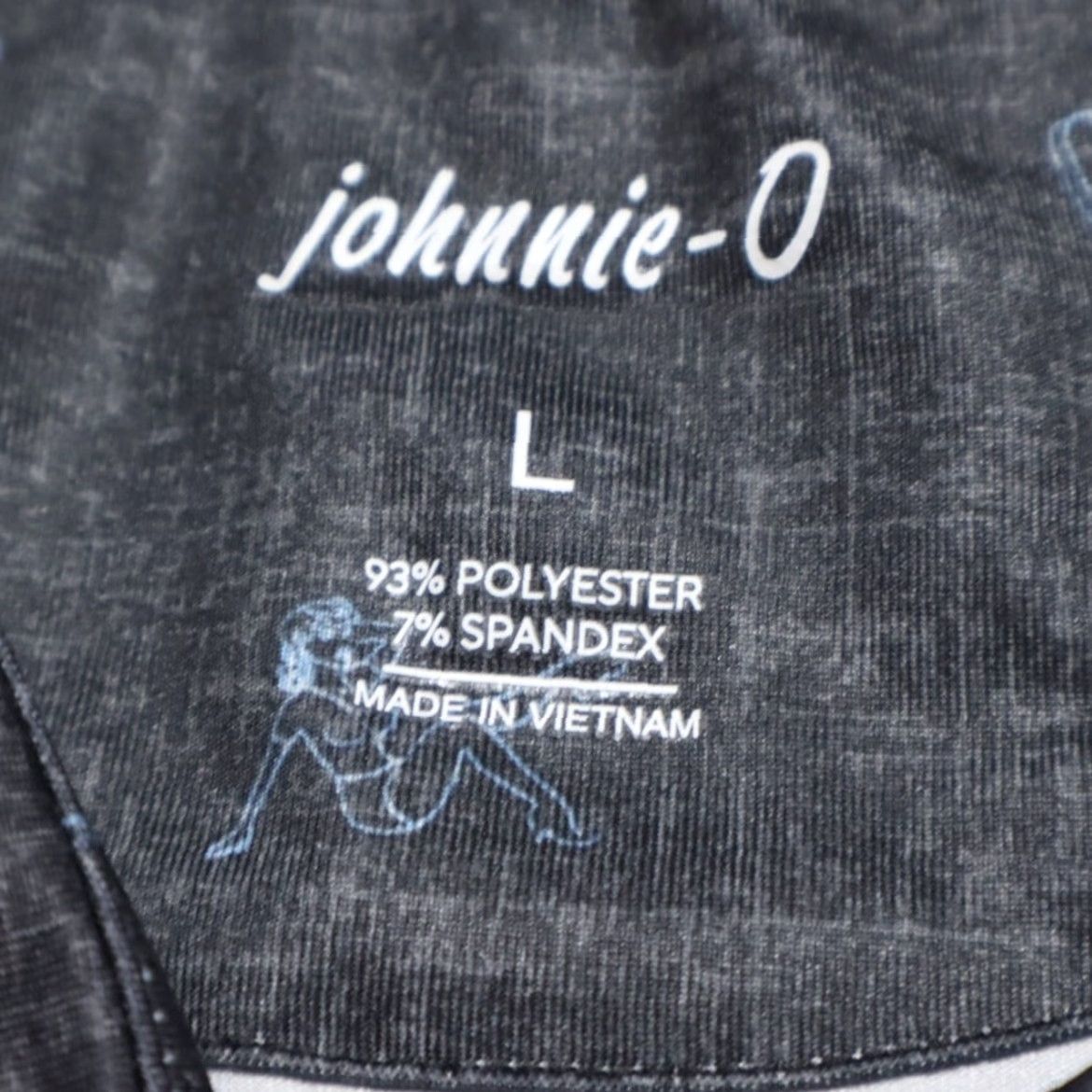 johnnie-O Johnnie-O Pin Up Girls Stretch Polo Shirt Charcoal Men's L Shirt Polo Short Sleeve Collared Relaxed Solid Vintage No Size US L / EU 52-54 / 3 - 5 Thumbnail