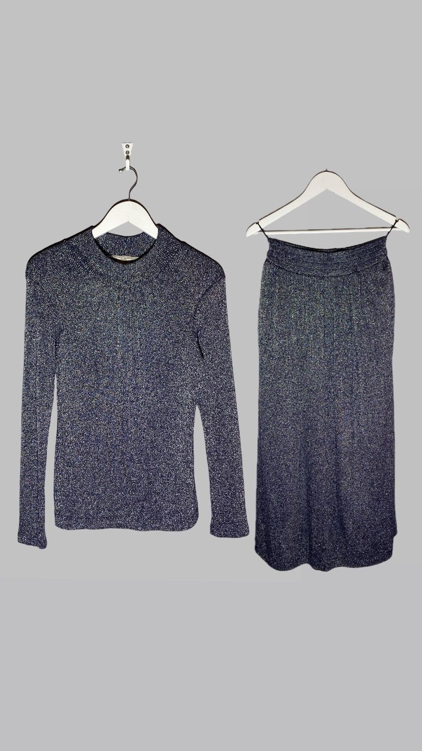 Golden Goose Golden Goose Deluxe Brand Shimmer Sparkle Knit Set Shiny Size 28" / US 6 / IT 42 - 1 Thumbnail