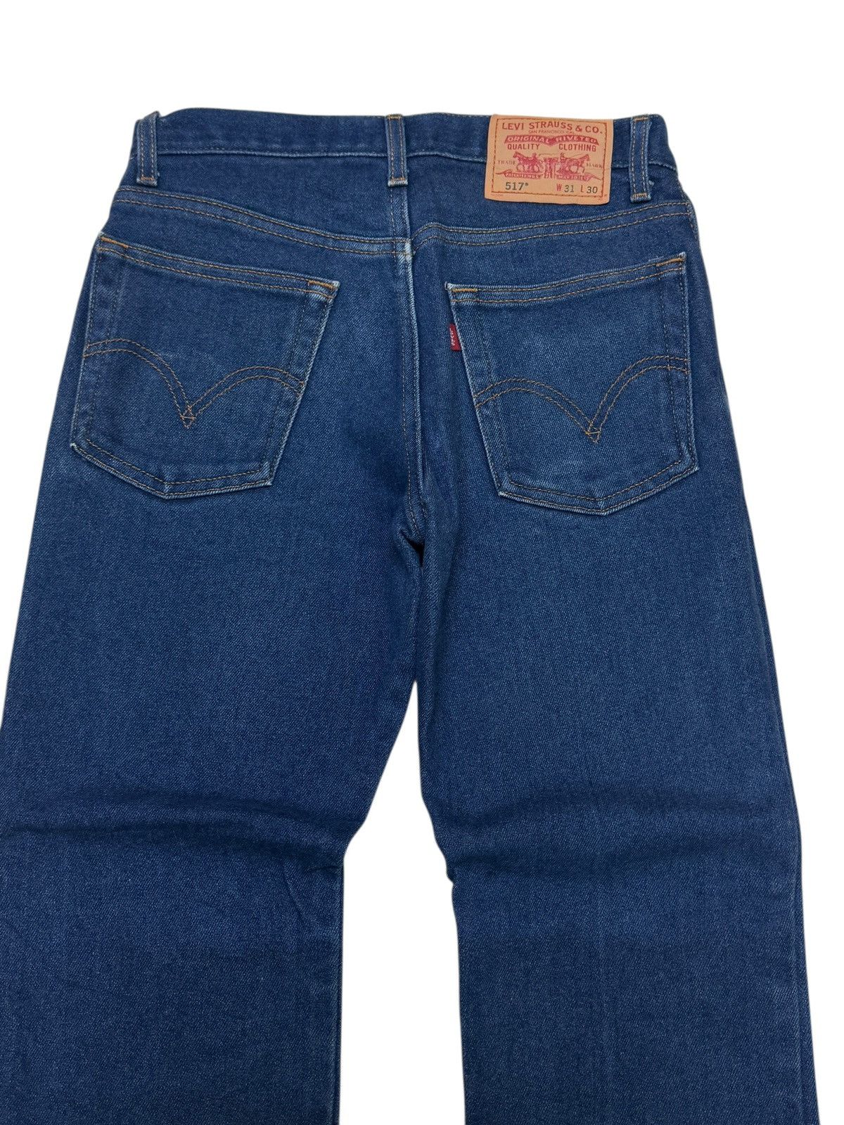 Levi's Vintage Clothing Vintage Flare Levis 517 Blue Bootcut Jeans Size US 28 / EU 44 - 10 Thumbnail