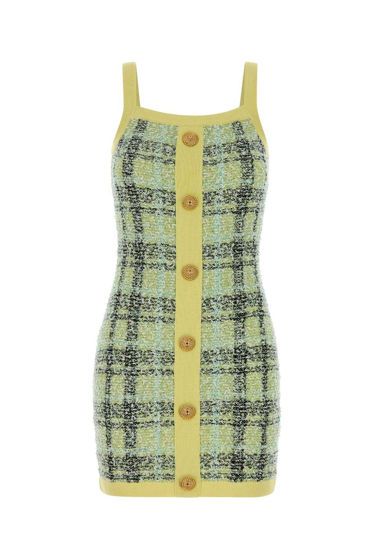 Balmain Embroidered Tweed Dress Size S / US 4 / IT 40 - 1 Thumbnail